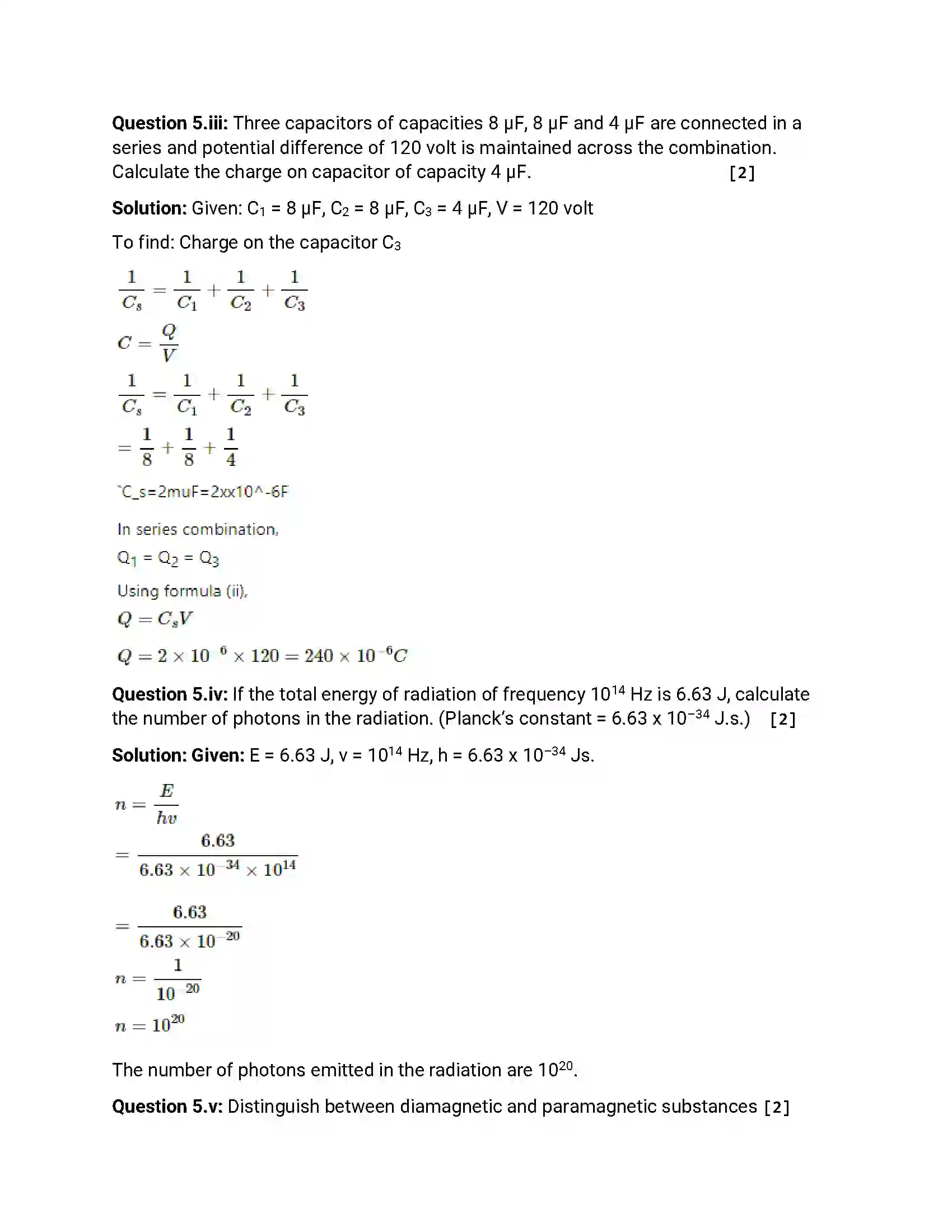 Maharashtra Board Class 12th 2017 Physics - Jul 2017 Previous Year Paper 20