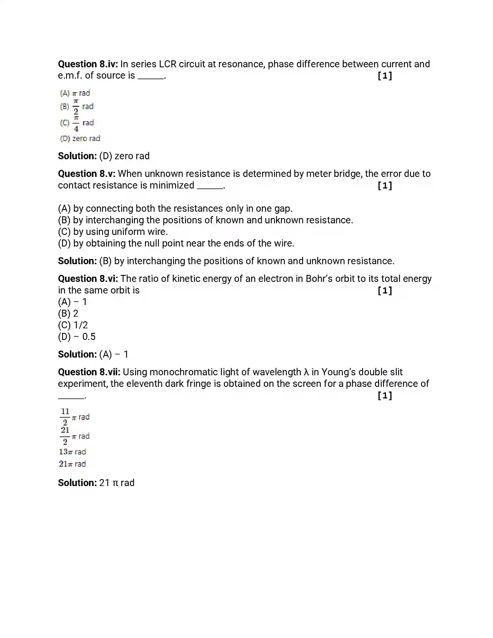 Maharashtra Board Class 12th 2017 Physics - Jul 2017 Previous Year Paper 34