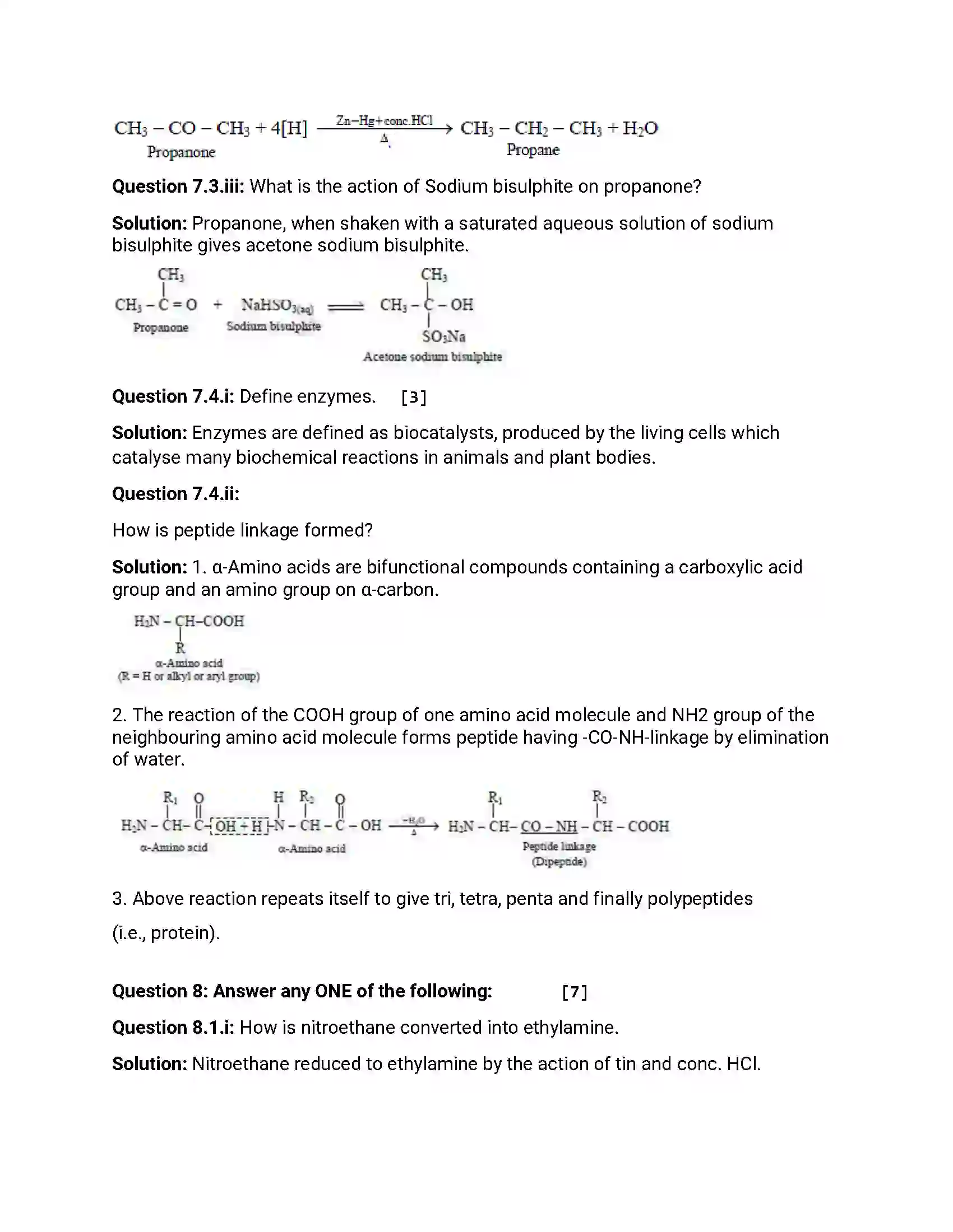 Maharashtra Board Class 12th 2017 Chemistry - Jul 2017 Previous Year Paper 22