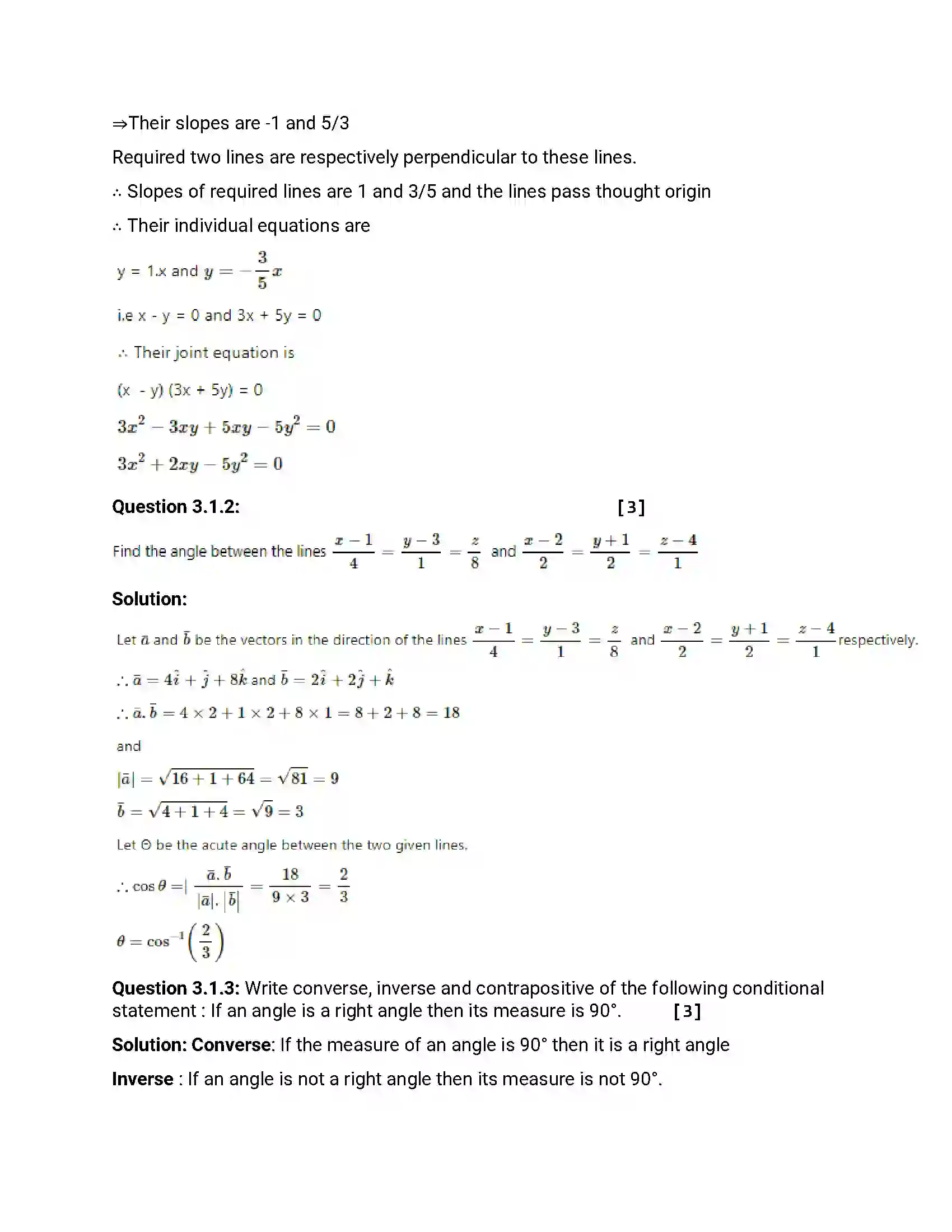 Maharashtra Board Class 12th 2018 Mathematics & Statistics March - 2018 Previous Year Paper 12