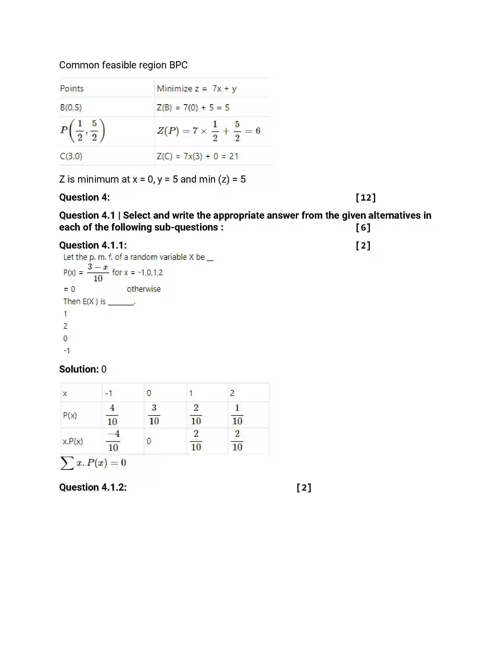 Maharashtra Board Class 12th 2018 Mathematics & Statistics March - 2018 Previous Year Paper 15