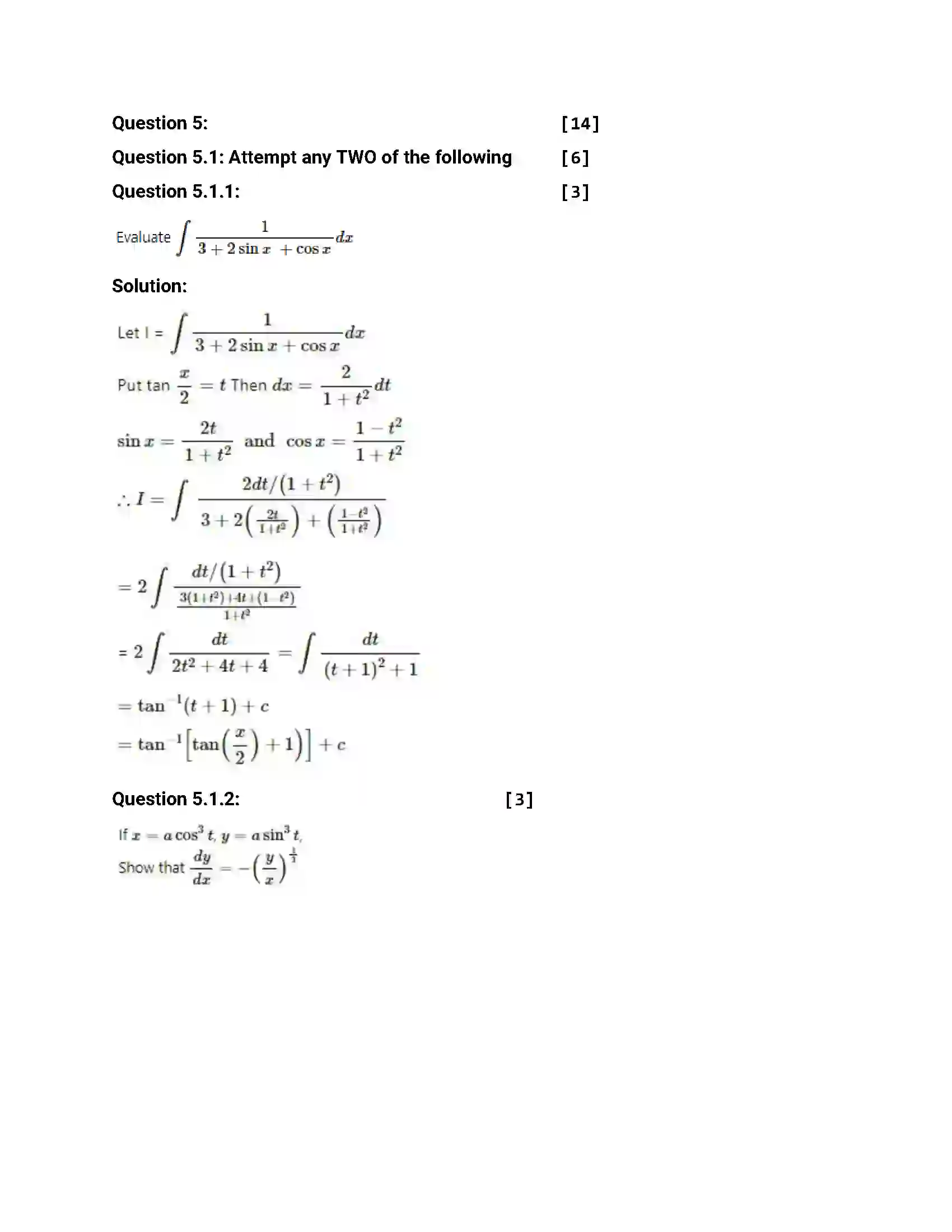 Maharashtra Board Class 12th 2018 Mathematics & Statistics March - 2018 Previous Year Paper 20