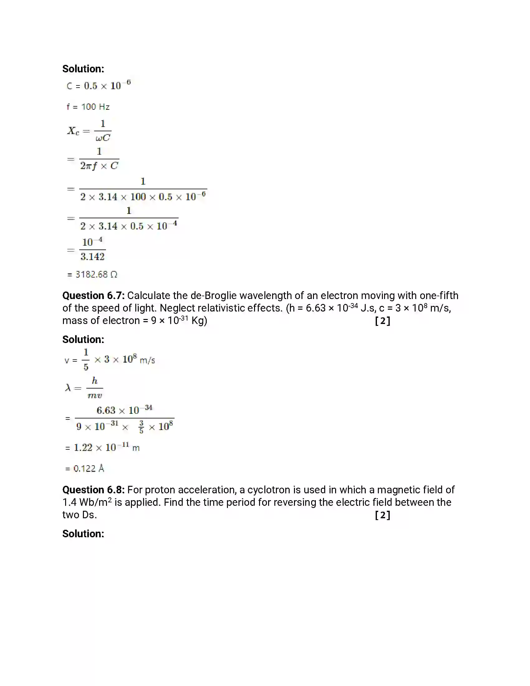 Maharashtra Board Class 12th 2018 Physics March - 2018 Previous Year Paper 20