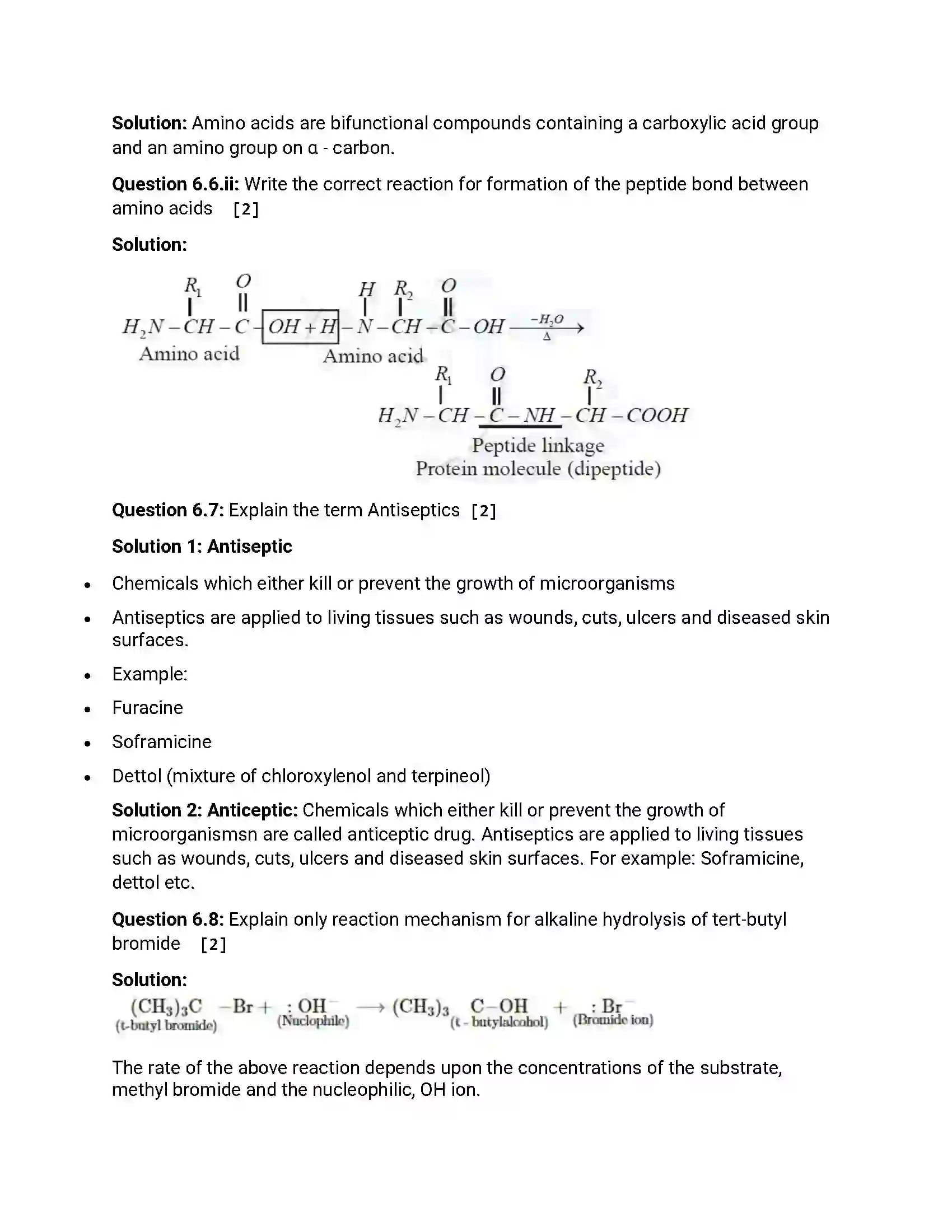 Maharashtra Board Class 12th 2018 Chemistry March - 2018 Previous Year Paper 16