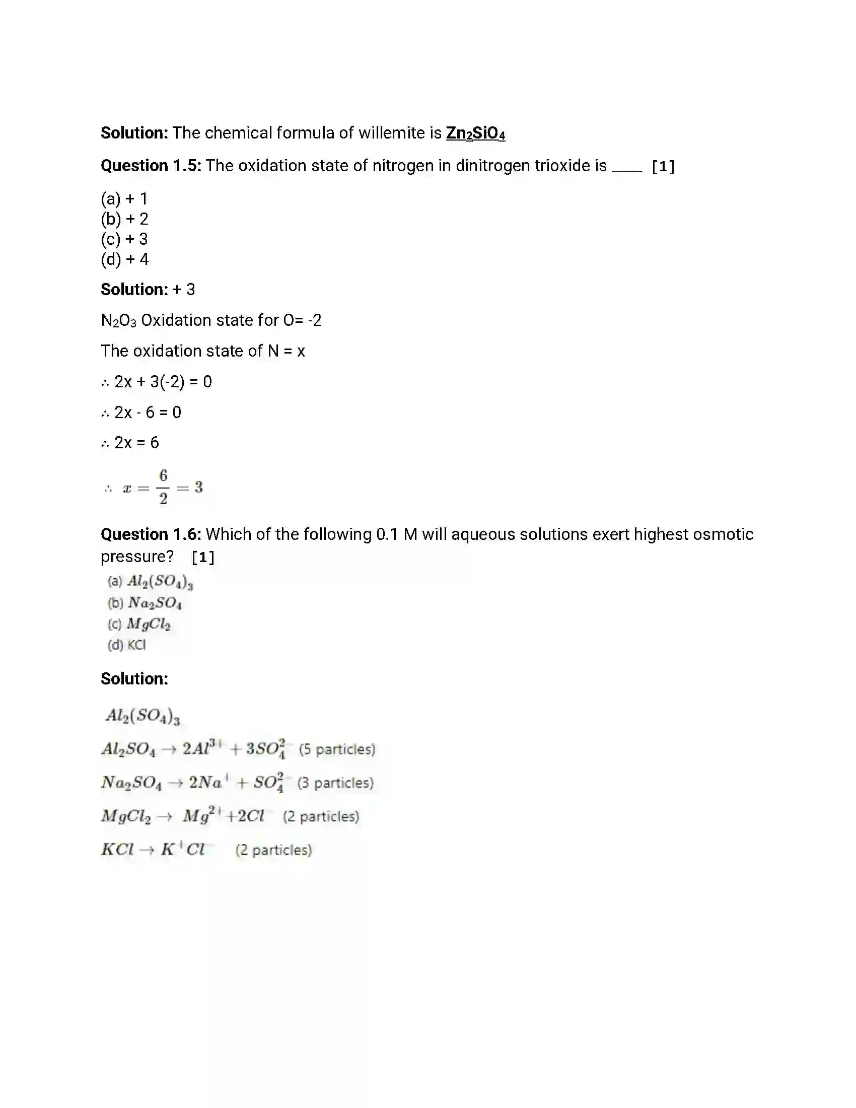 Maharashtra Board Class 12th 2018 Chemistry March - 2018 Previous Year Paper 2