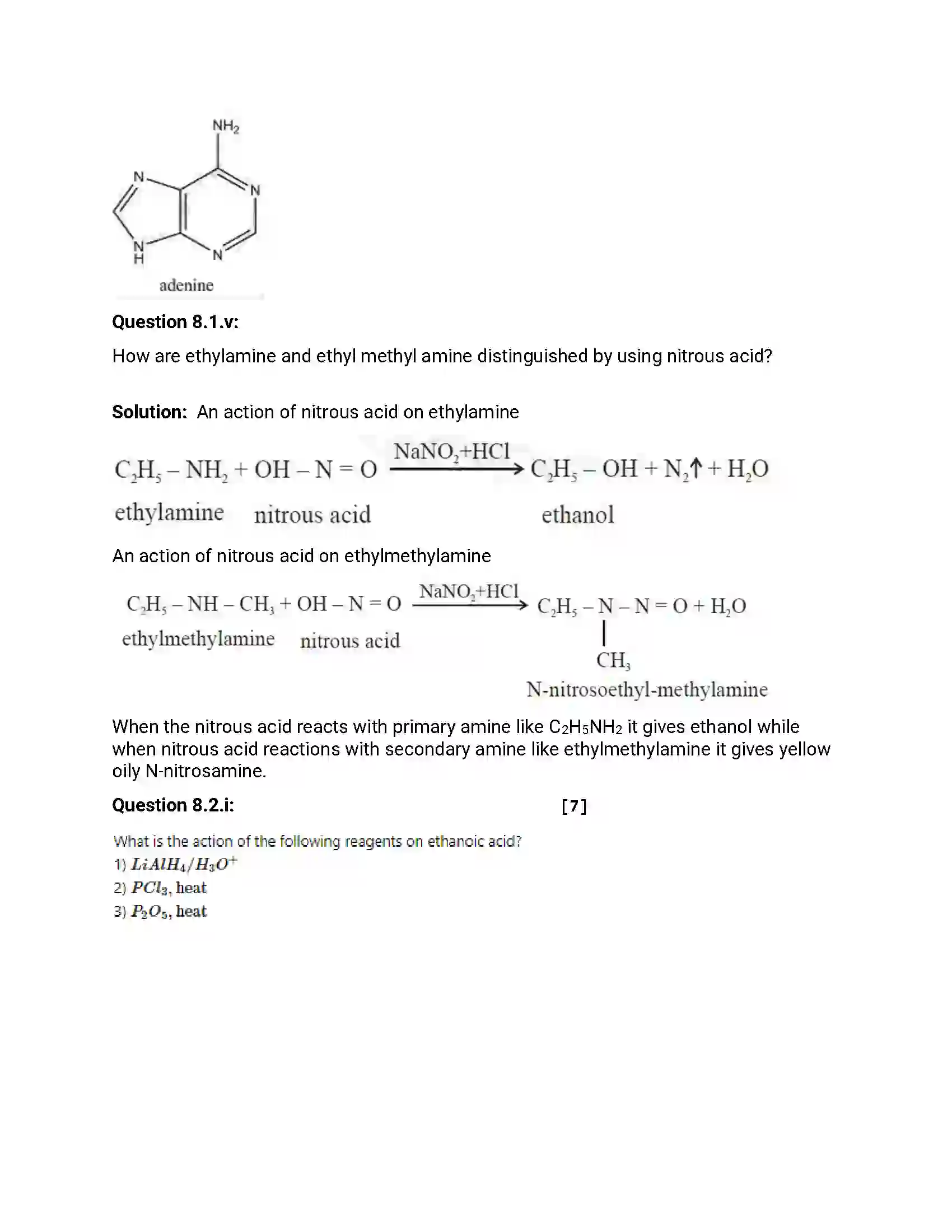 Maharashtra Board Class 12th 2018 Chemistry March - 2018 Previous Year Paper 22