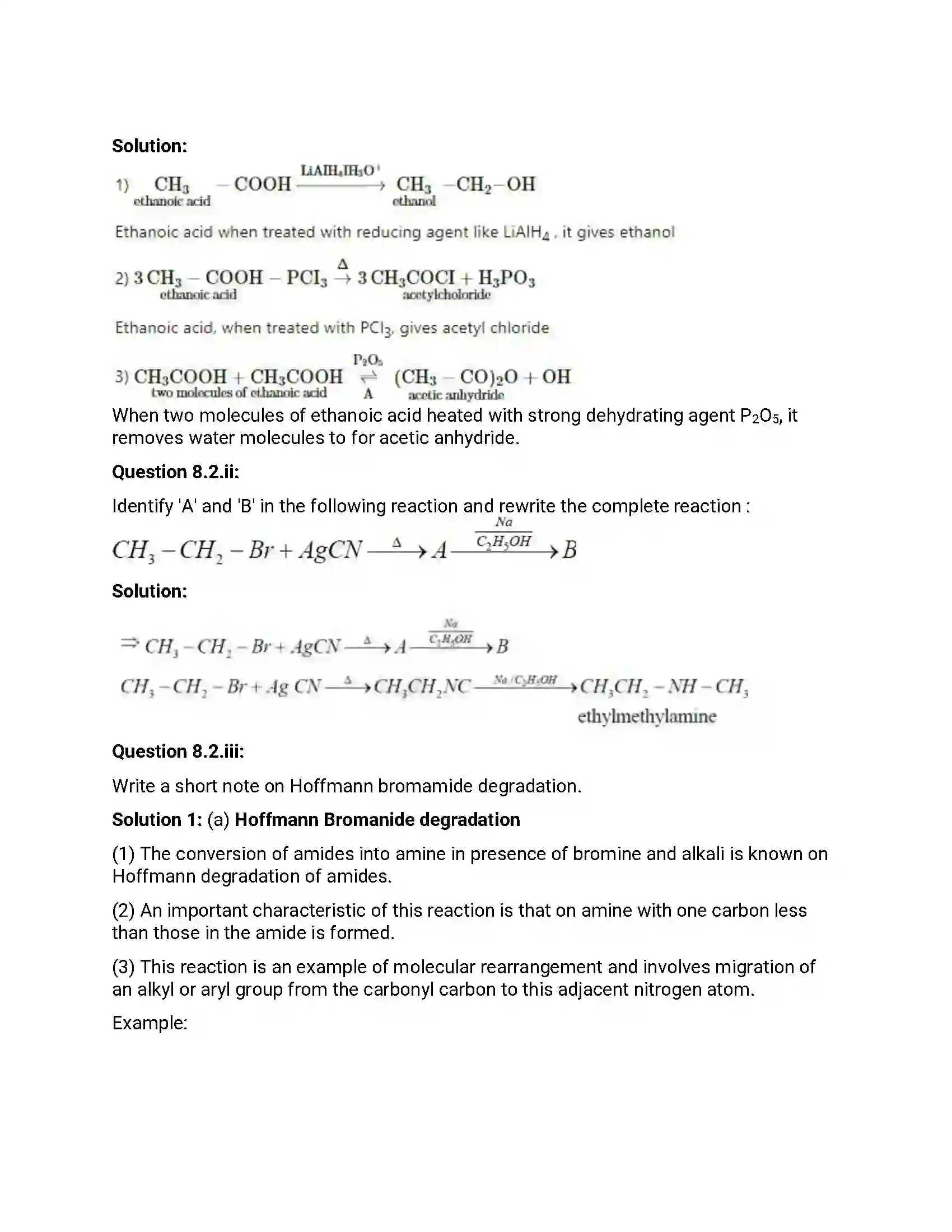 Maharashtra Board Class 12th 2018 Chemistry March - 2018 Previous Year Paper 23