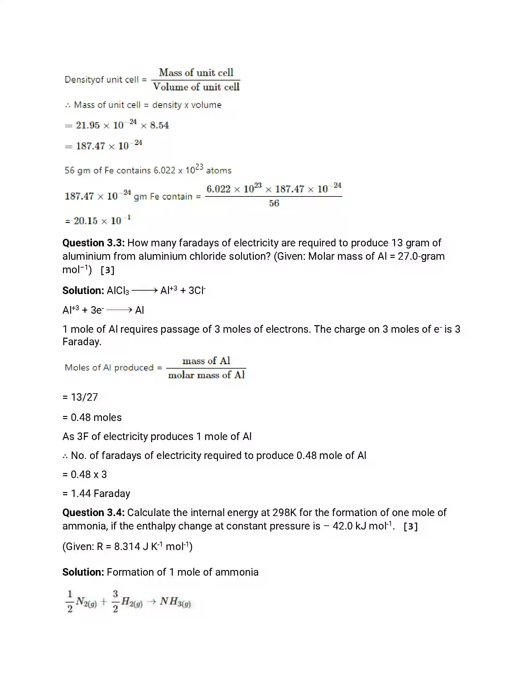 Maharashtra Board Class 12th 2018 Chemistry March - 2018 Previous Year Paper 7