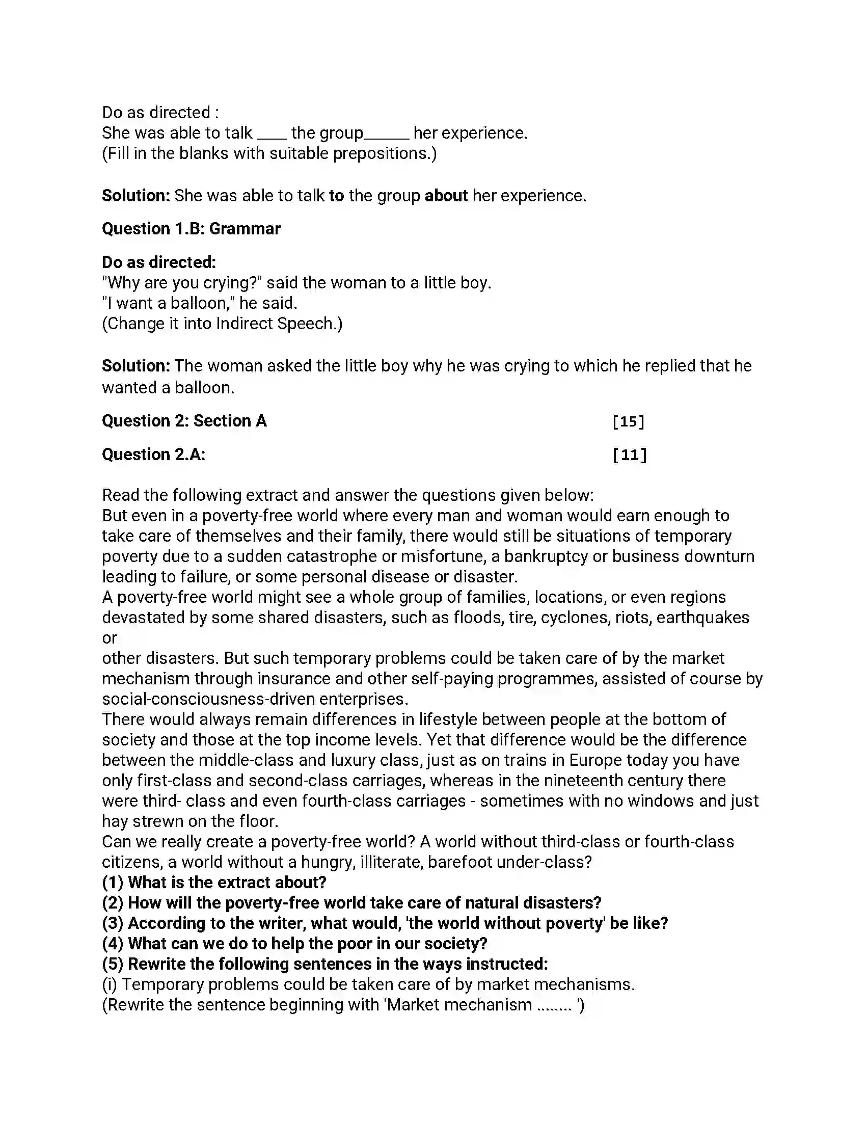 Maharashtra Board Class 12th 2018 English - March 2018 - Set-A Previous Year Paper 3