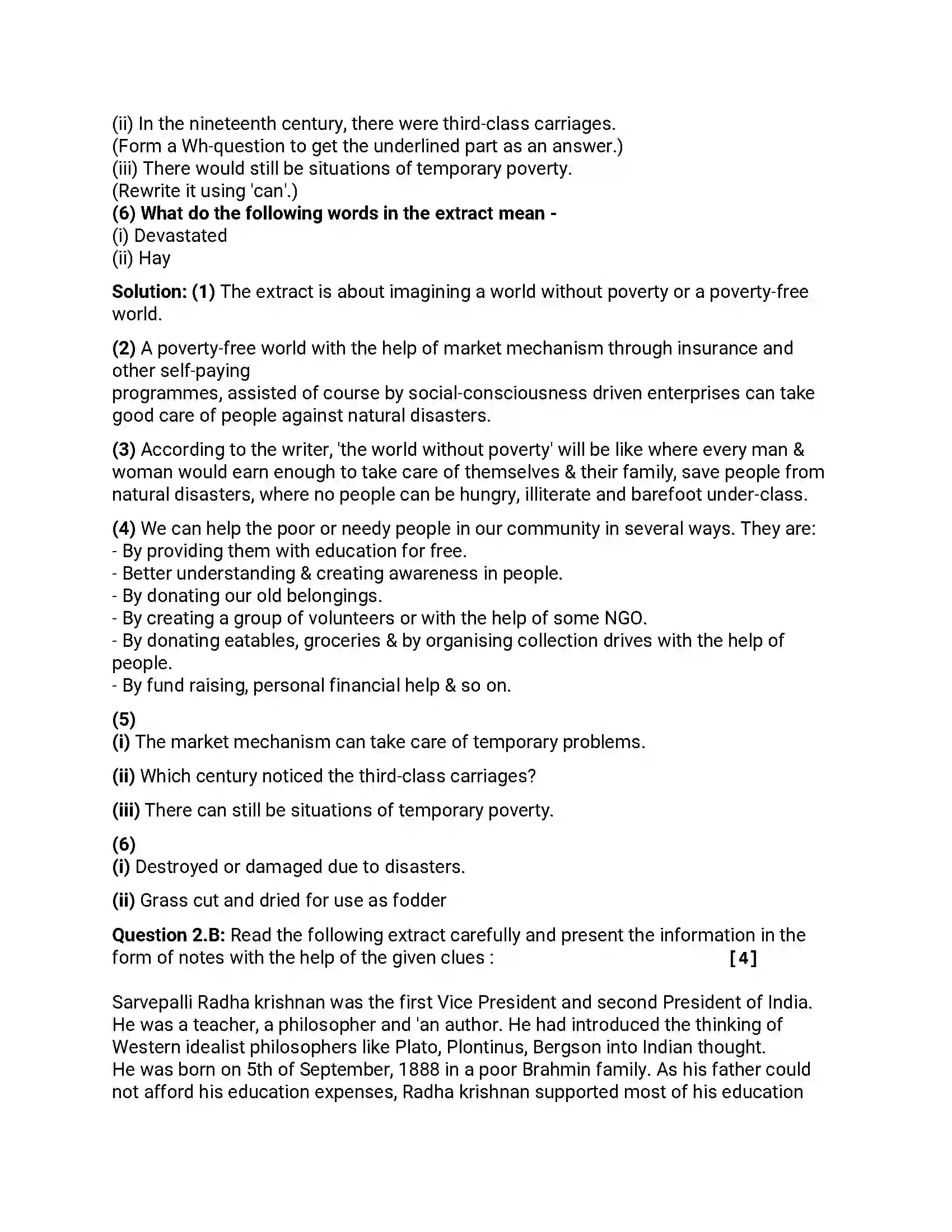 Maharashtra Board Class 12th 2018 English - March 2018 - Set-A Previous Year Paper 4