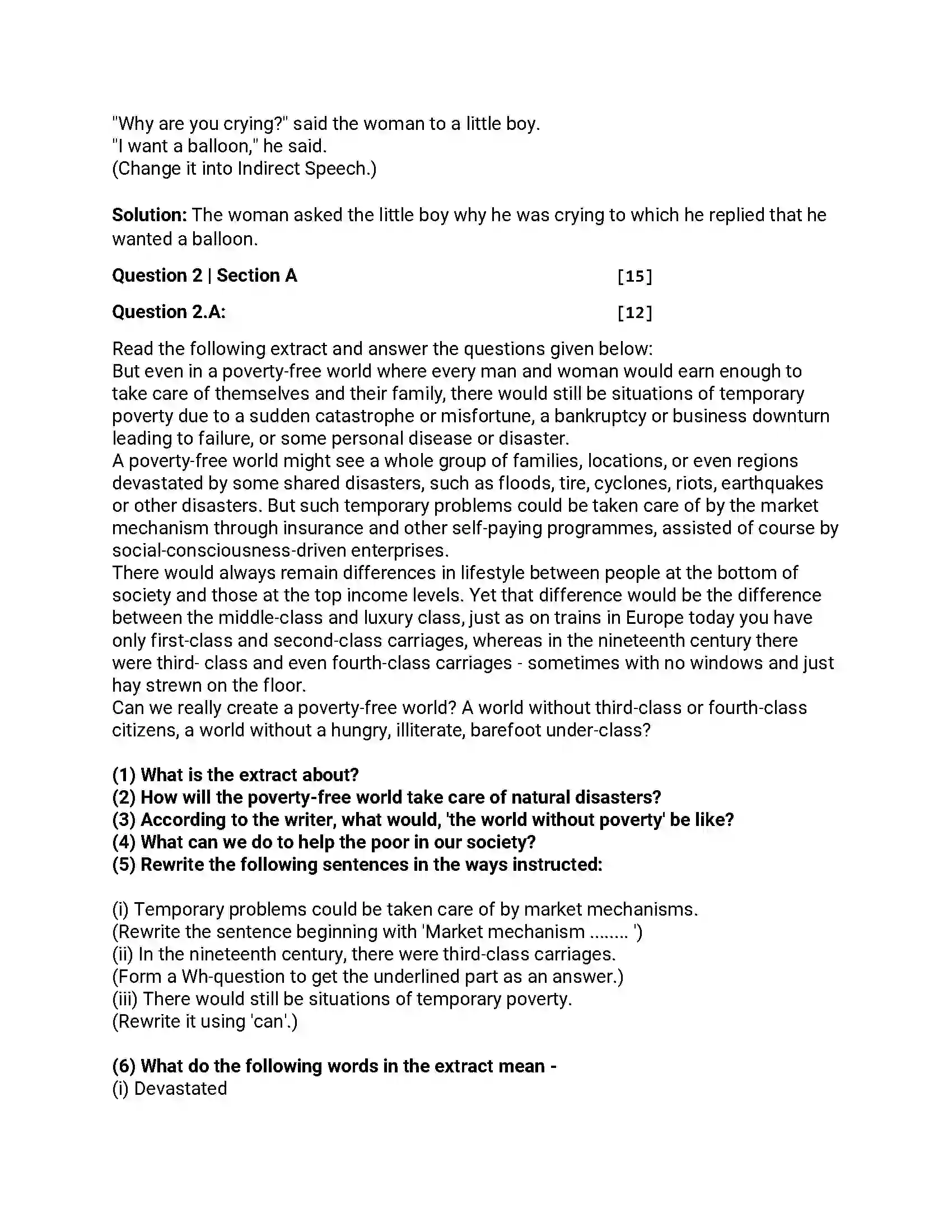 Maharashtra Board Class 12th 2018 English - March 2018 - Set-B Previous Year Paper 3