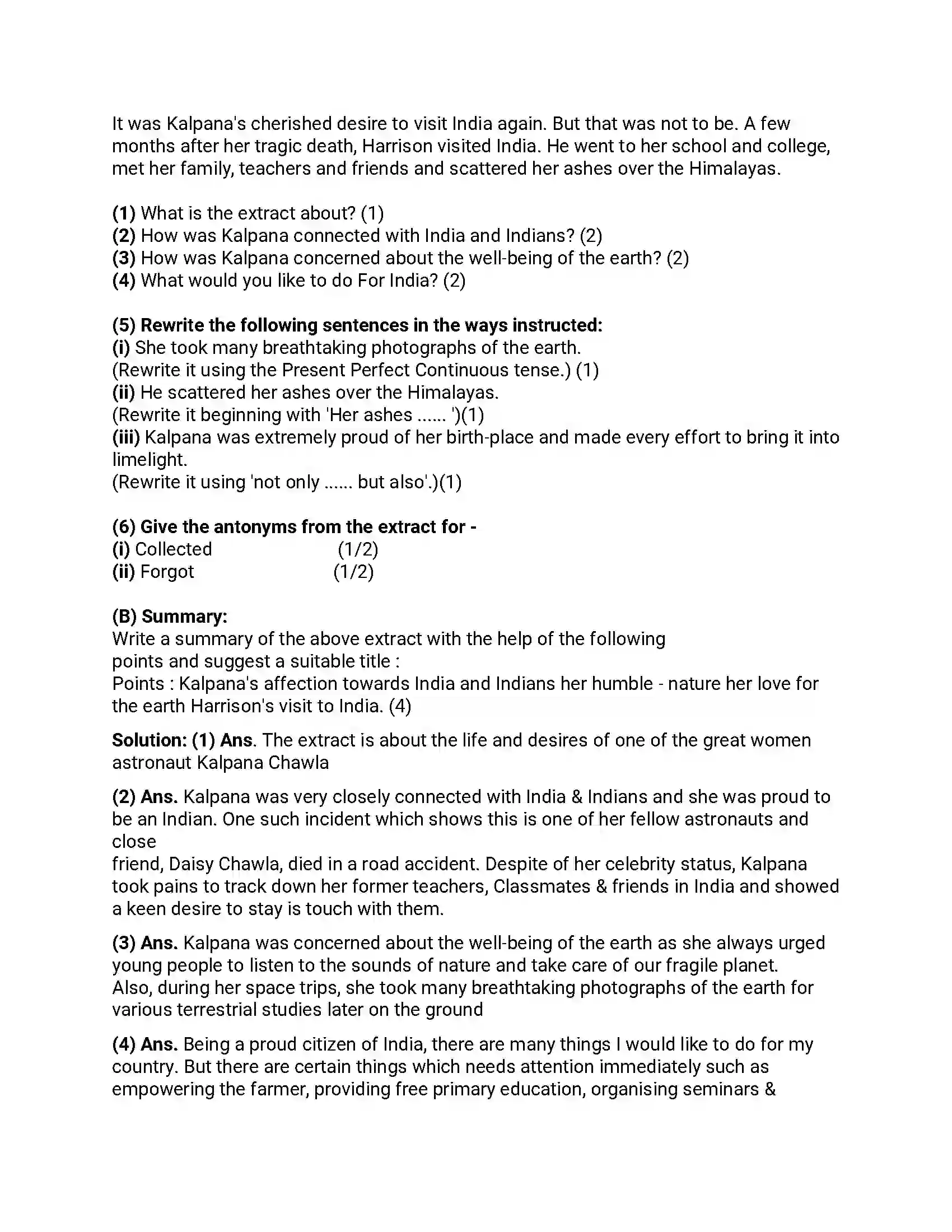 Maharashtra Board Class 12th 2018 English - March 2018 - Set-B Previous Year Paper 6