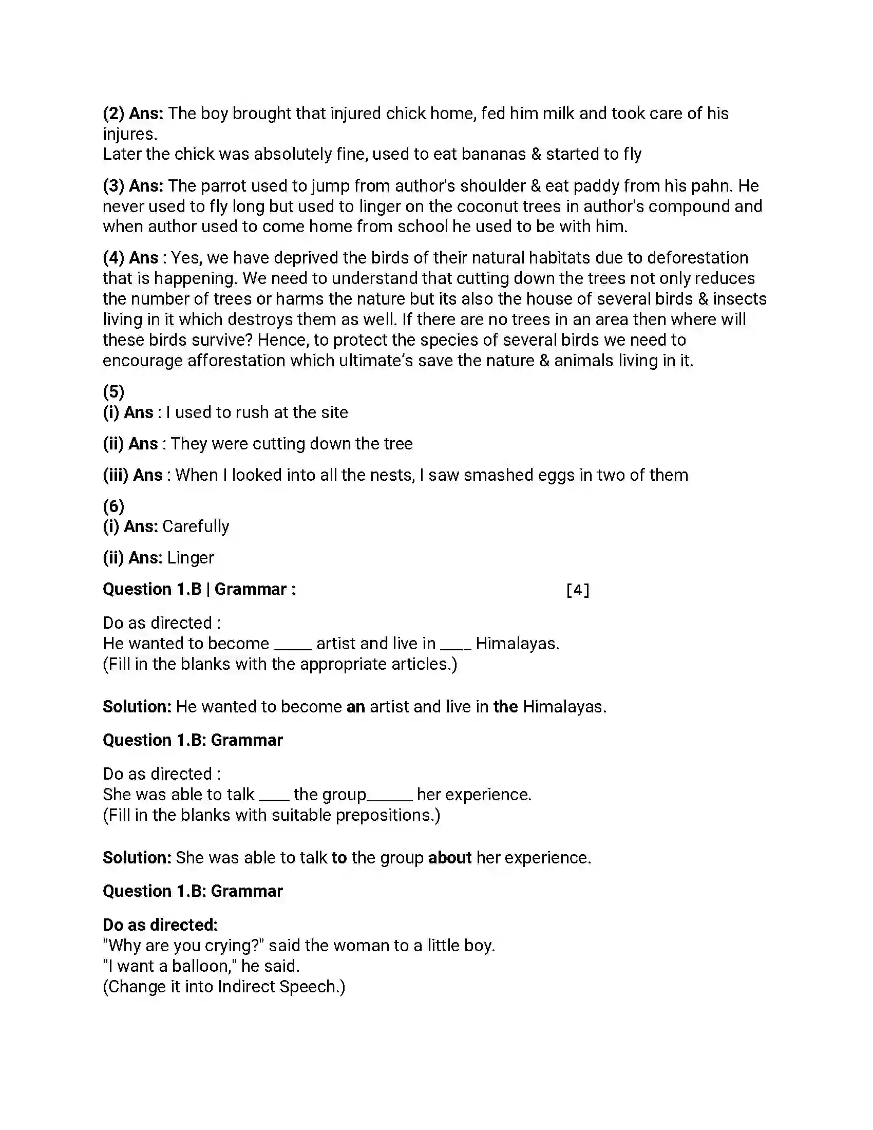 Maharashtra Board Class 12th 2018 English - March 2018 - Set-C Previous Year Paper 2