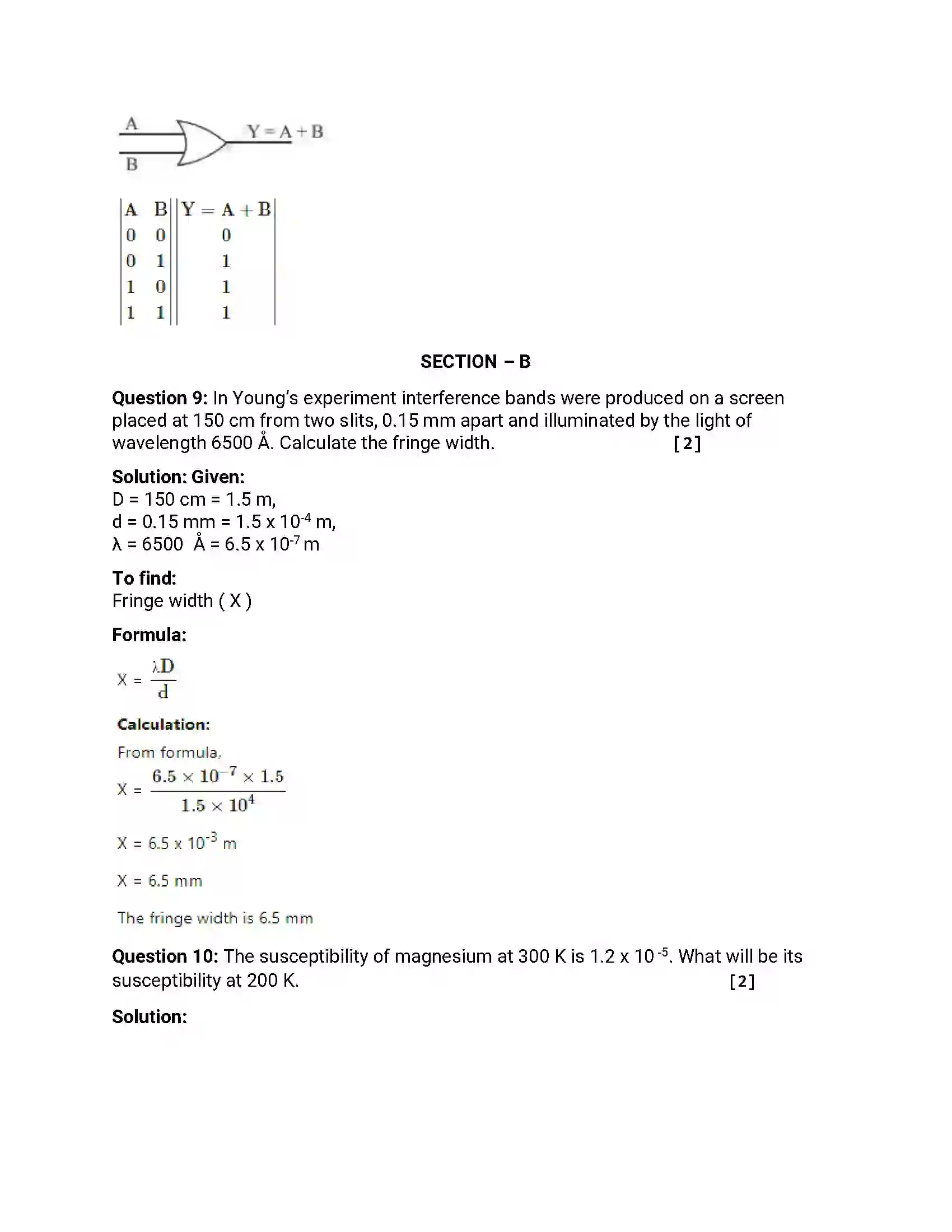 Maharashtra Board Class 12th 2019 Physics - Feb 2019 - Set-1 Previous Year Paper 4