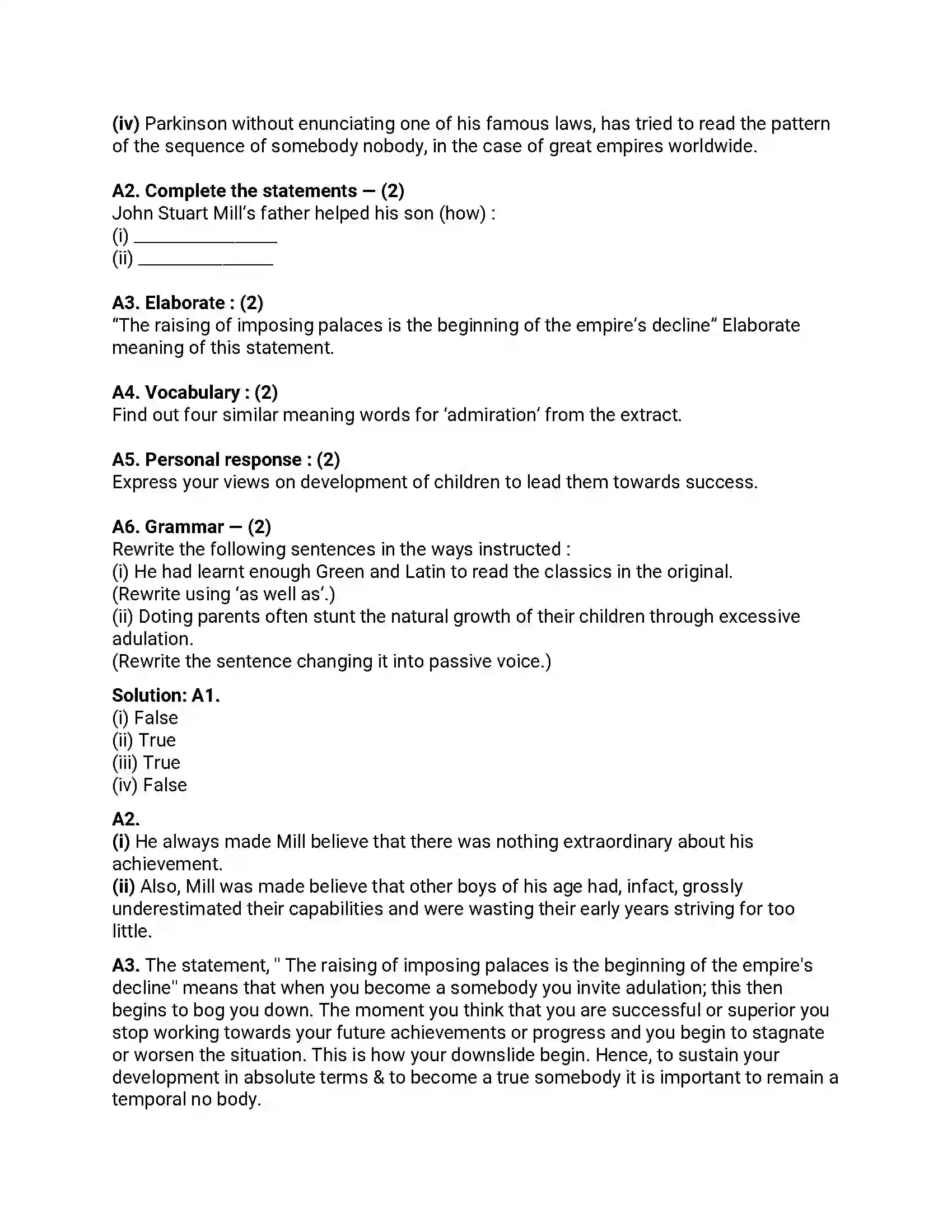 Maharashtra Board Class 12th 2019 English - Feb 2019 - Set-C Previous Year Paper 2