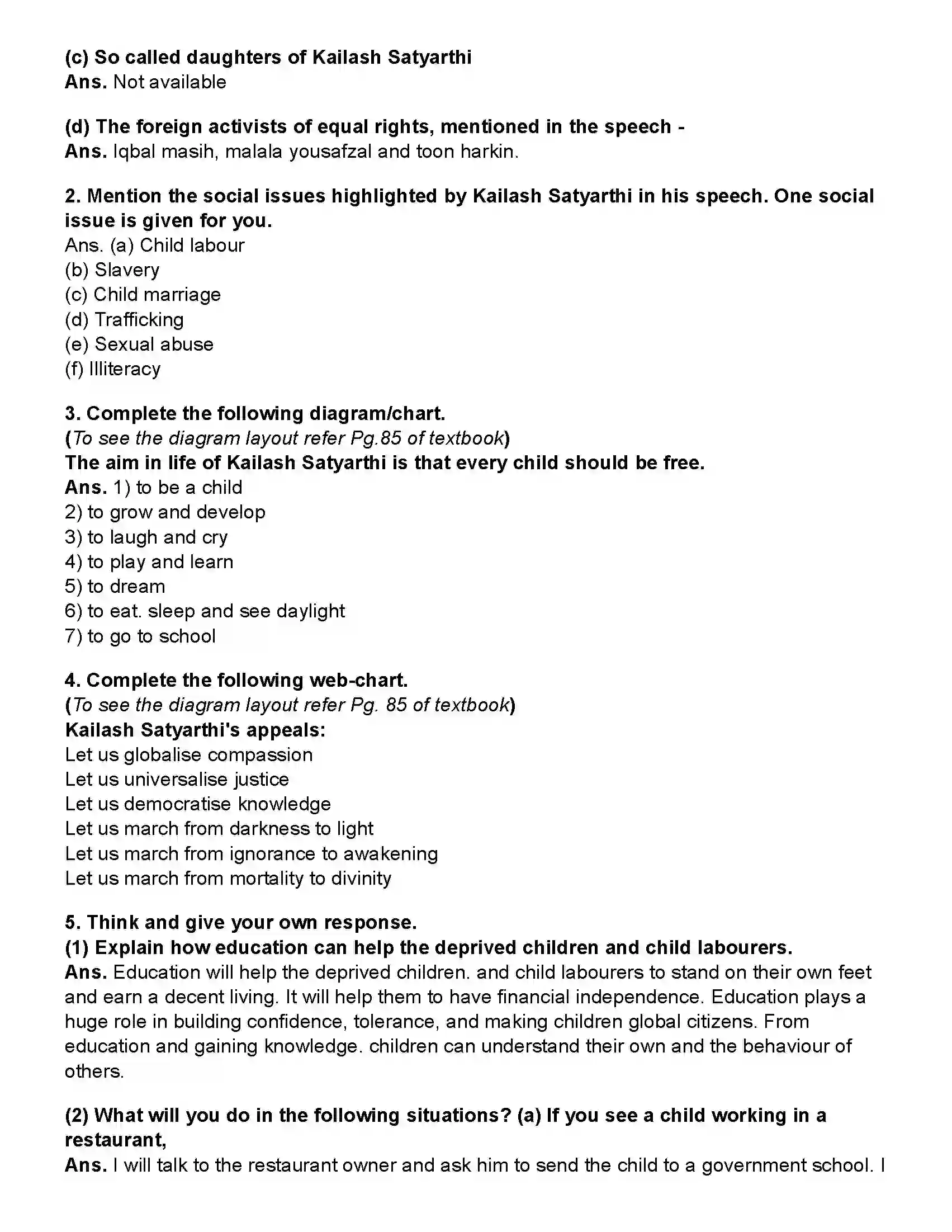 Maharashtra Board Class 10th English (Chapters Notes) Lets March Revision Note 3