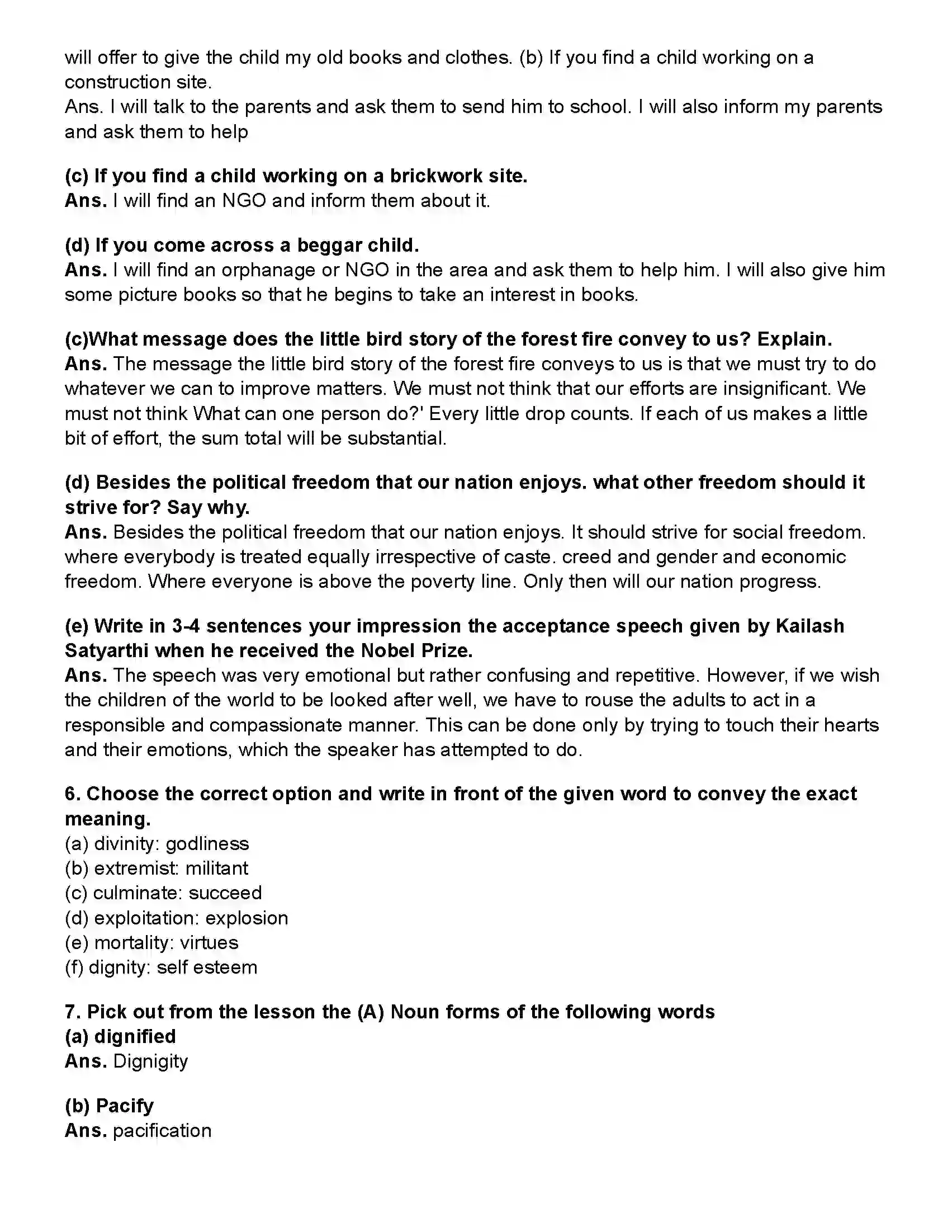 Maharashtra Board Class 10th English (Chapters Notes) Lets March Revision Note 4