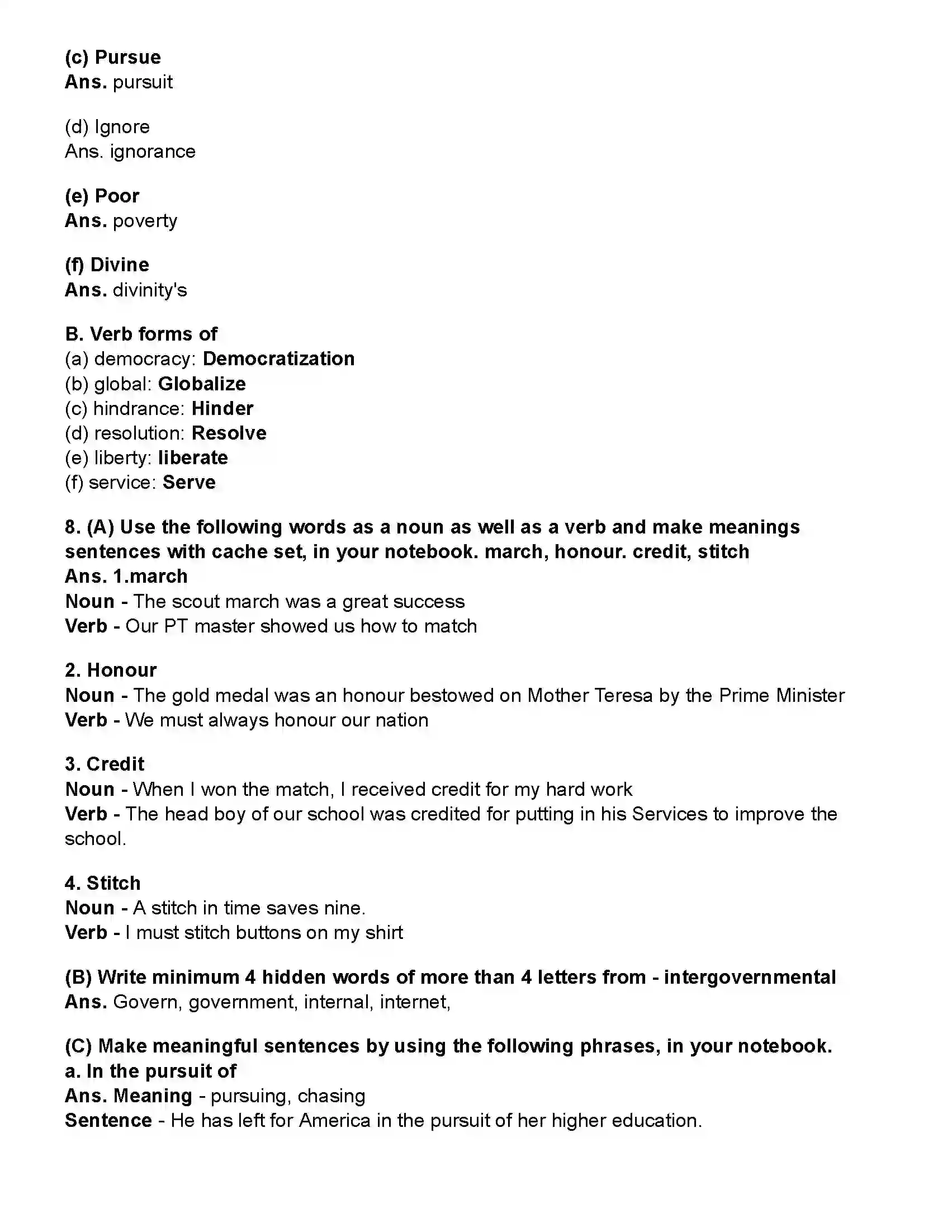 Maharashtra Board Class 10th English (Chapters Notes) Lets March Revision Note 5
