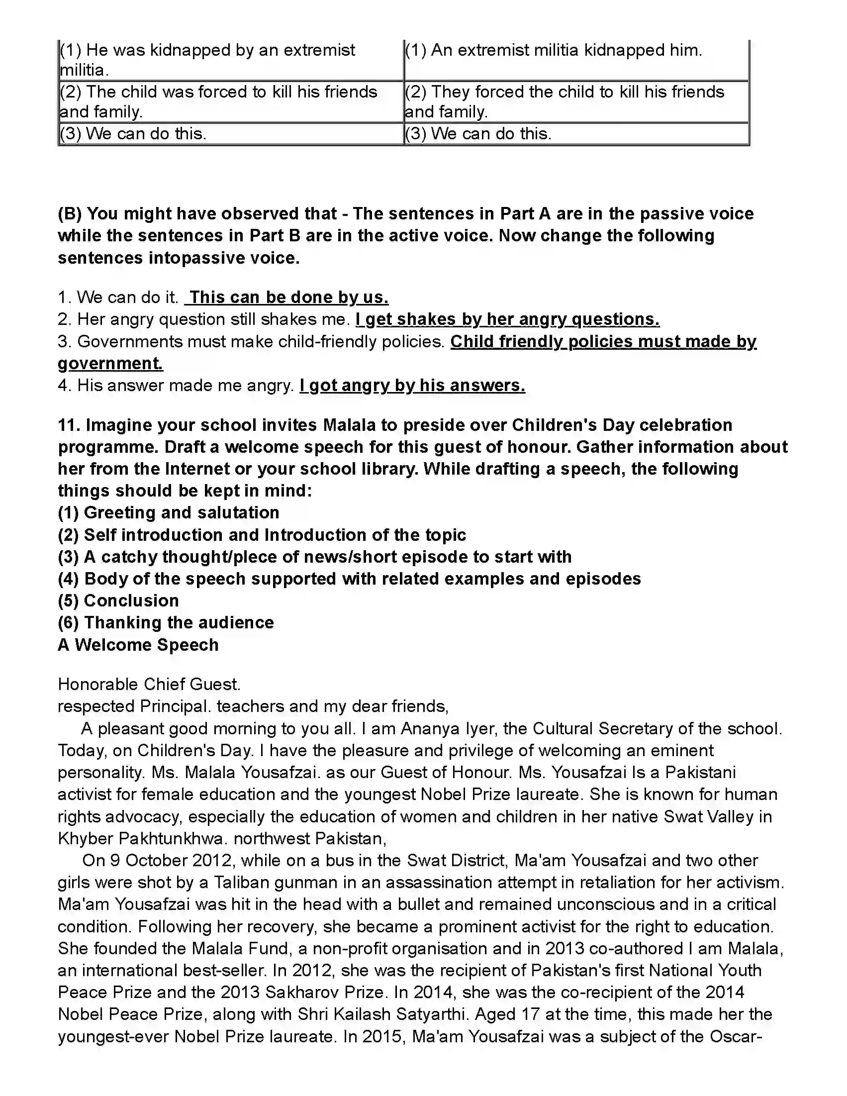 Maharashtra Board Class 10th English (Chapters Notes) Lets March Revision Note 9