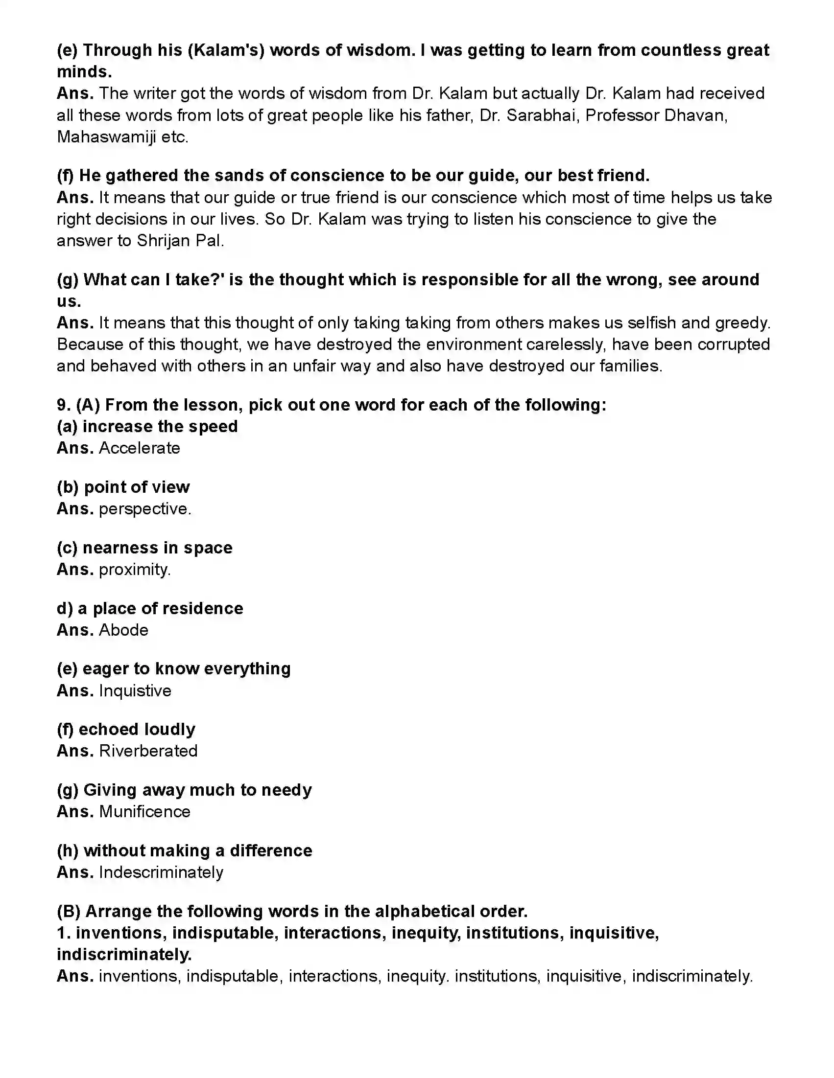 Maharashtra Board Class 10th English (Chapters Notes) Science and Spirituality Revision Note 6
