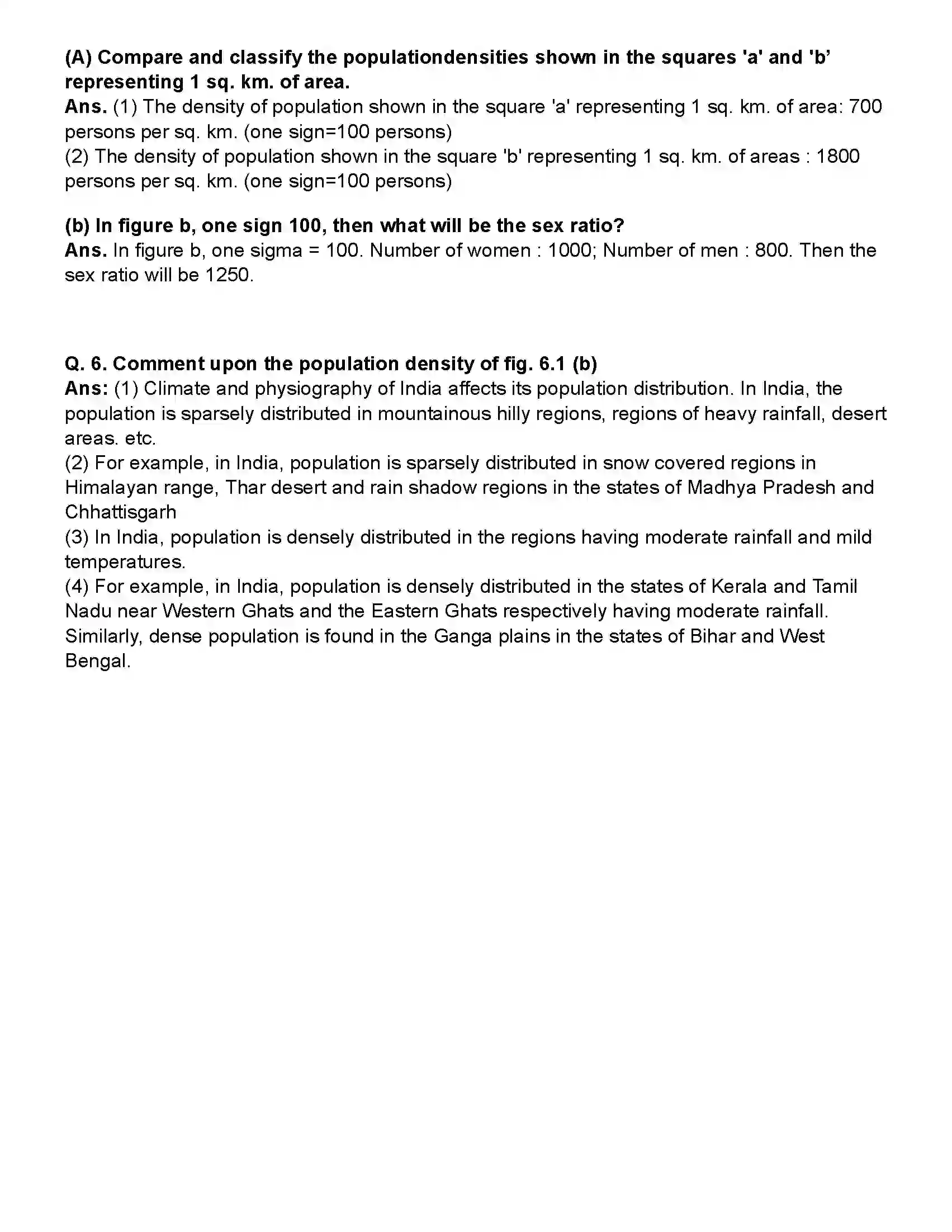 Maharashtra Board Class 10th Geography Population Revision Note 4