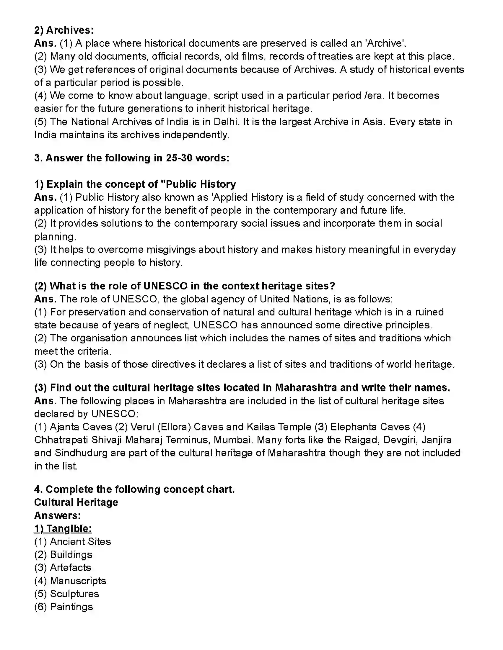 Maharashtra Board Class 10th History Applied History Revision Note 2