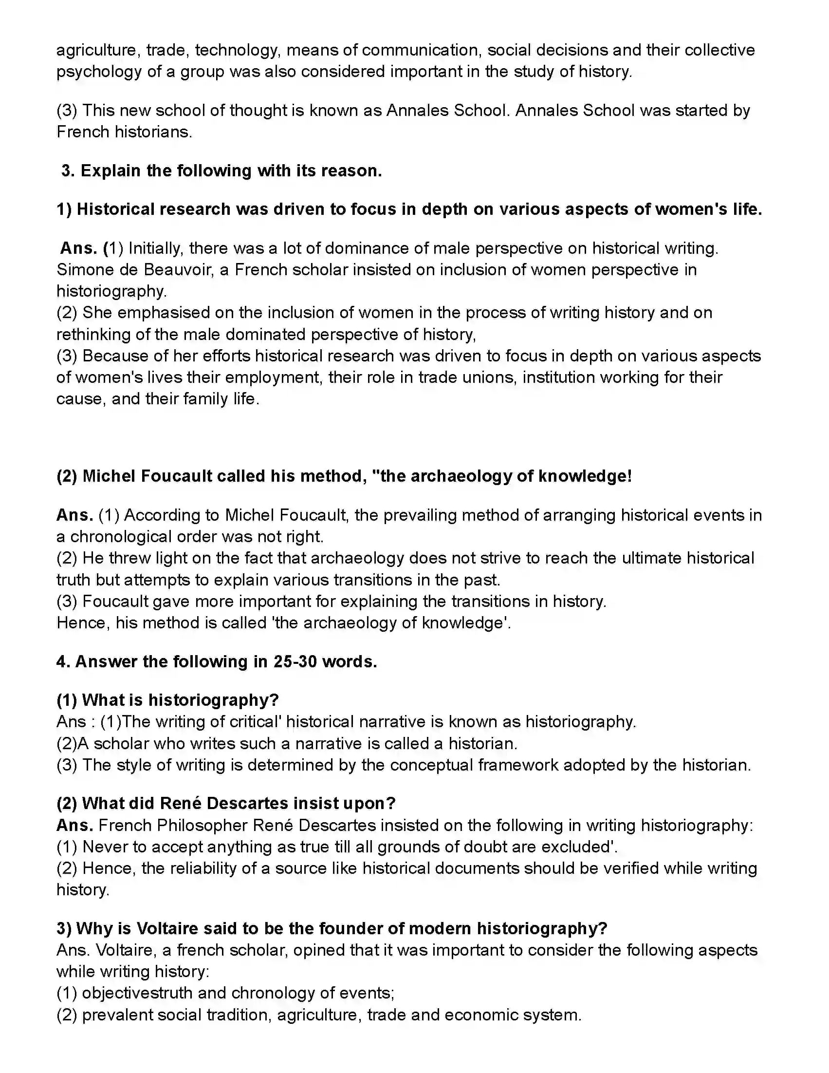 Maharashtra Board Class 10th History Historiography - Development in the West Revision Note 2