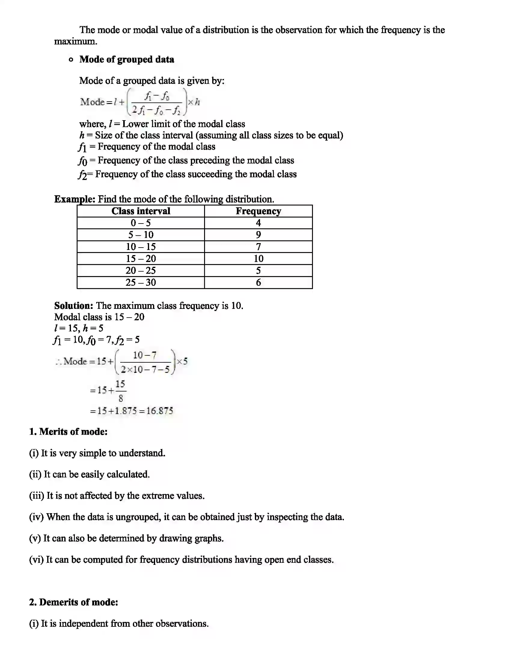 Maharashtra Board Class 10th Mathematics Statistics Revision Note 7
