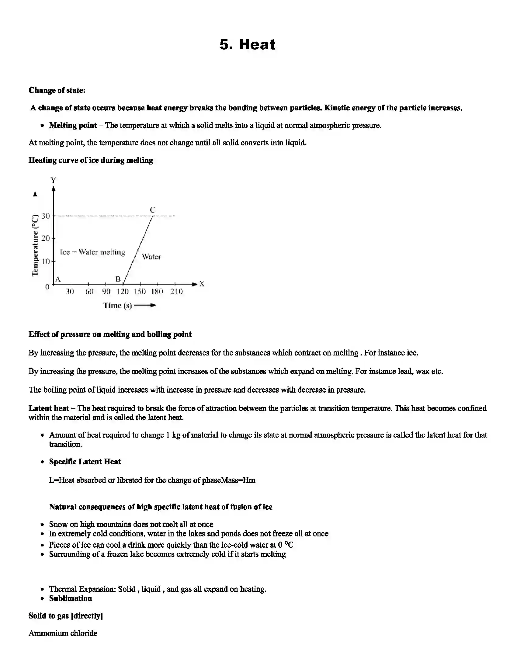 Maharashtra Board Class 10th Science Heat Revision Note 1