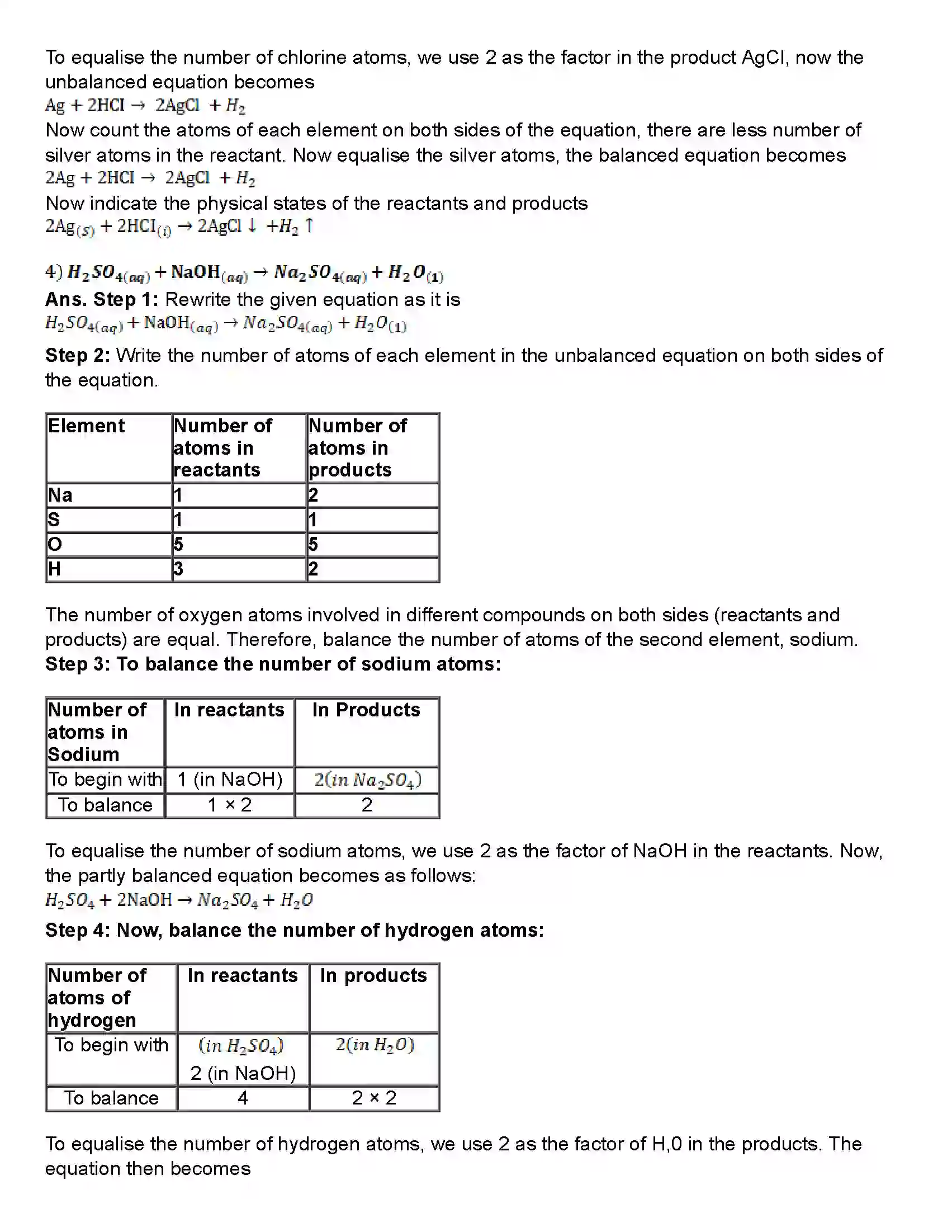 Maharashtra Board Class 10th Science Part - 1 Chemical Reactions and Equations Revision Note 10