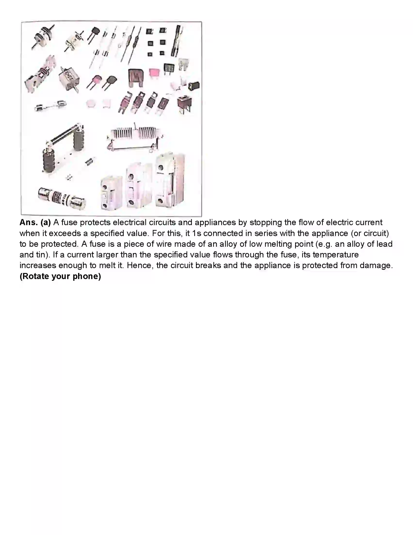 Maharashtra Board Class 10th Science Part - 1 Effects of Electric Current Revision Note 7