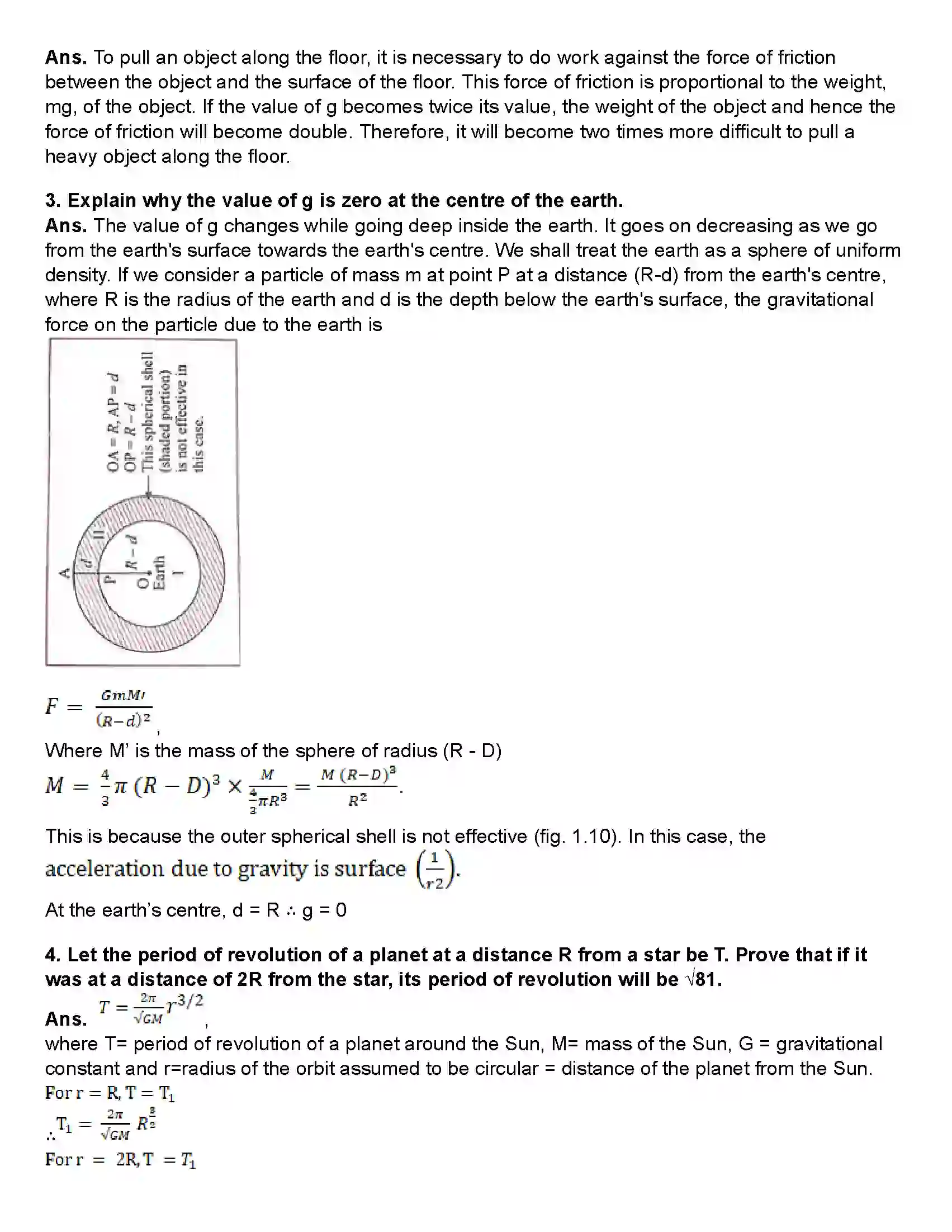 Maharashtra Board Class 10th Science Part - 1 Gravitation Revision Note 3