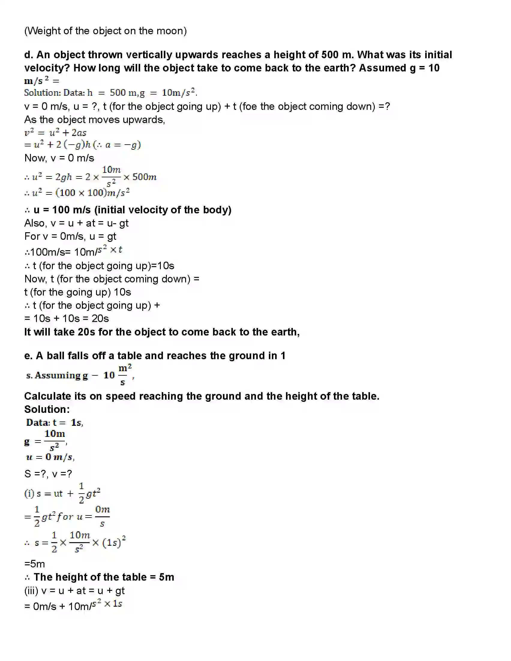 Maharashtra Board Class 10th Science Part - 1 Gravitation Revision Note 5