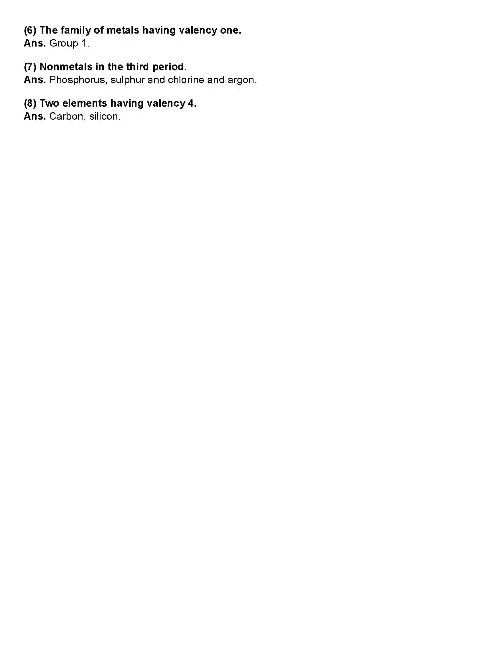 Maharashtra Board Class 10th Science Part - 1 Periodic Classification of Elements Revision Note 7