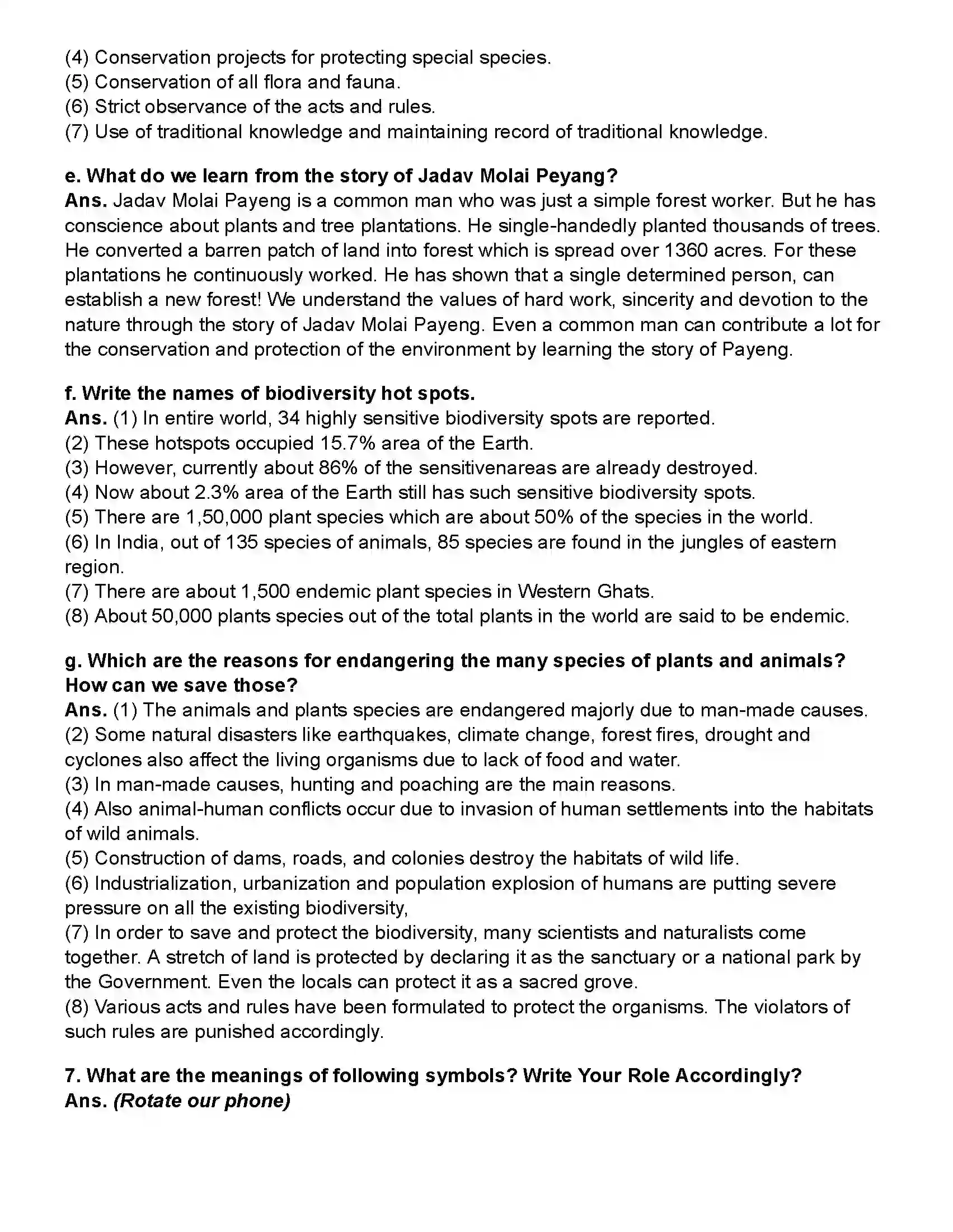 Maharashtra Board Class 10th Science Part - 2 Environmental Management Revision Note 5