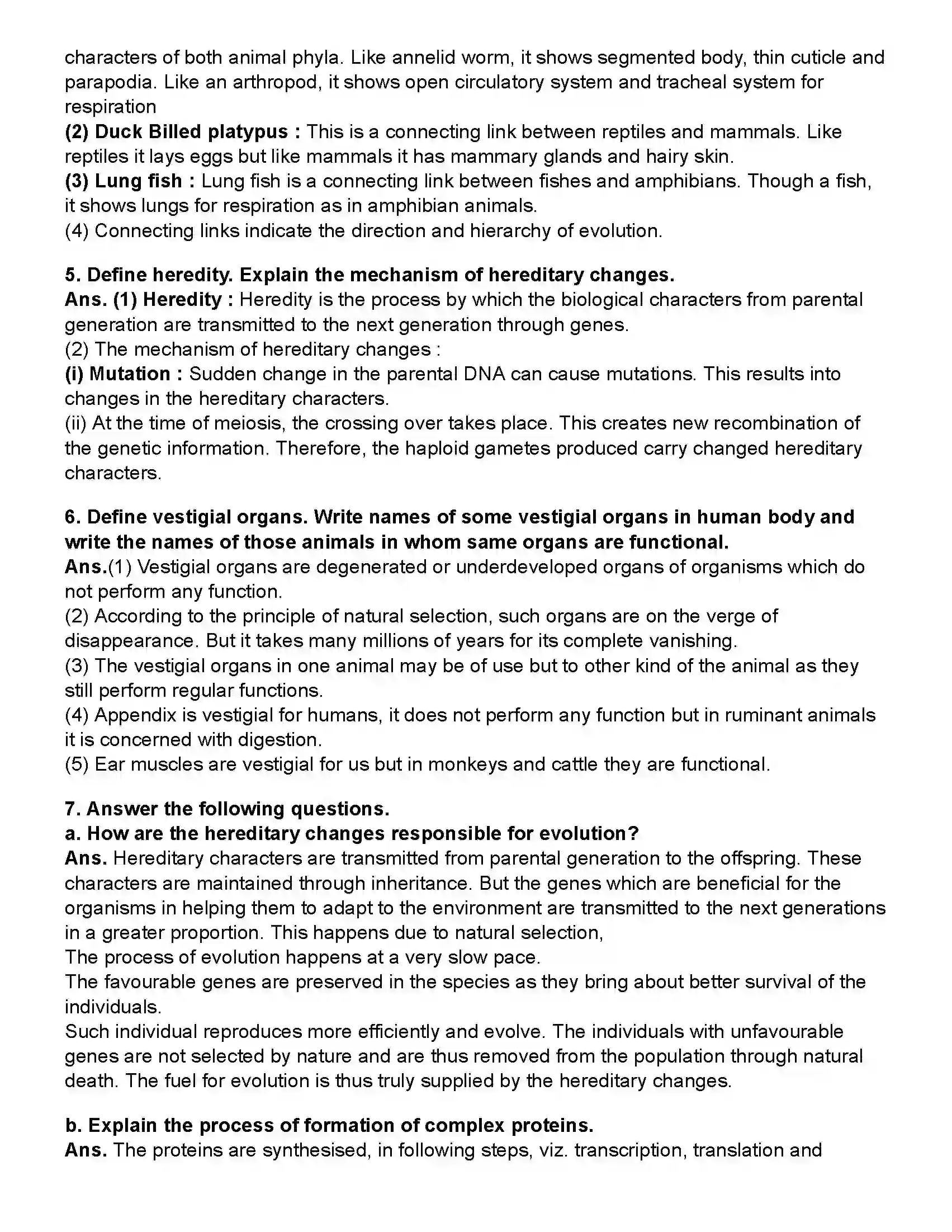 Maharashtra Board Class 10th Science Part - 2 Heredity and Evolution Revision Note 4