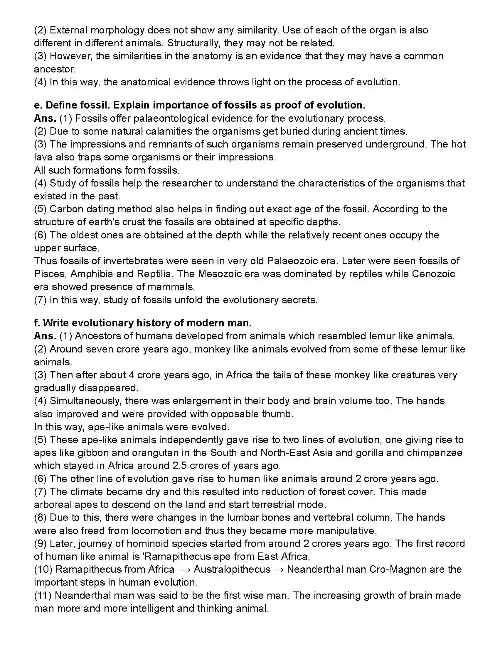 Maharashtra Board Class 10th Science Part - 2 Heredity and Evolution Revision Note 6