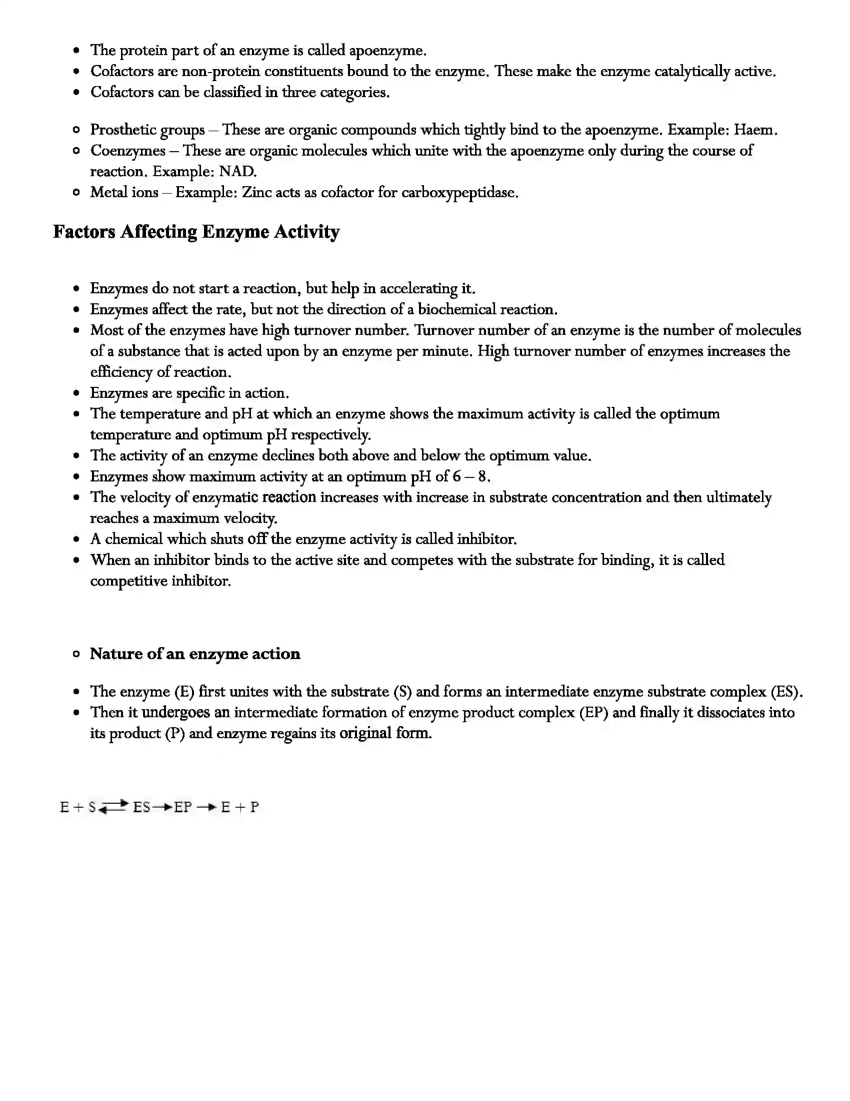 Maharashtra Board Class 11th Biology Biochemistry of cell Revision Note 5