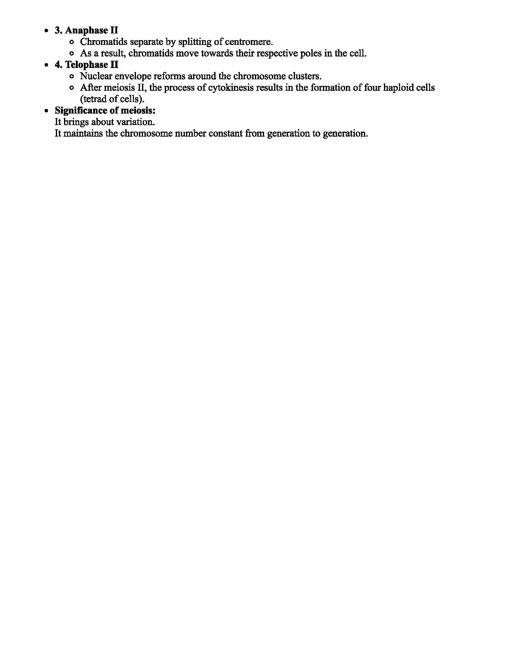 Maharashtra Board Class 11th Biology Cell Division Revision Note 3