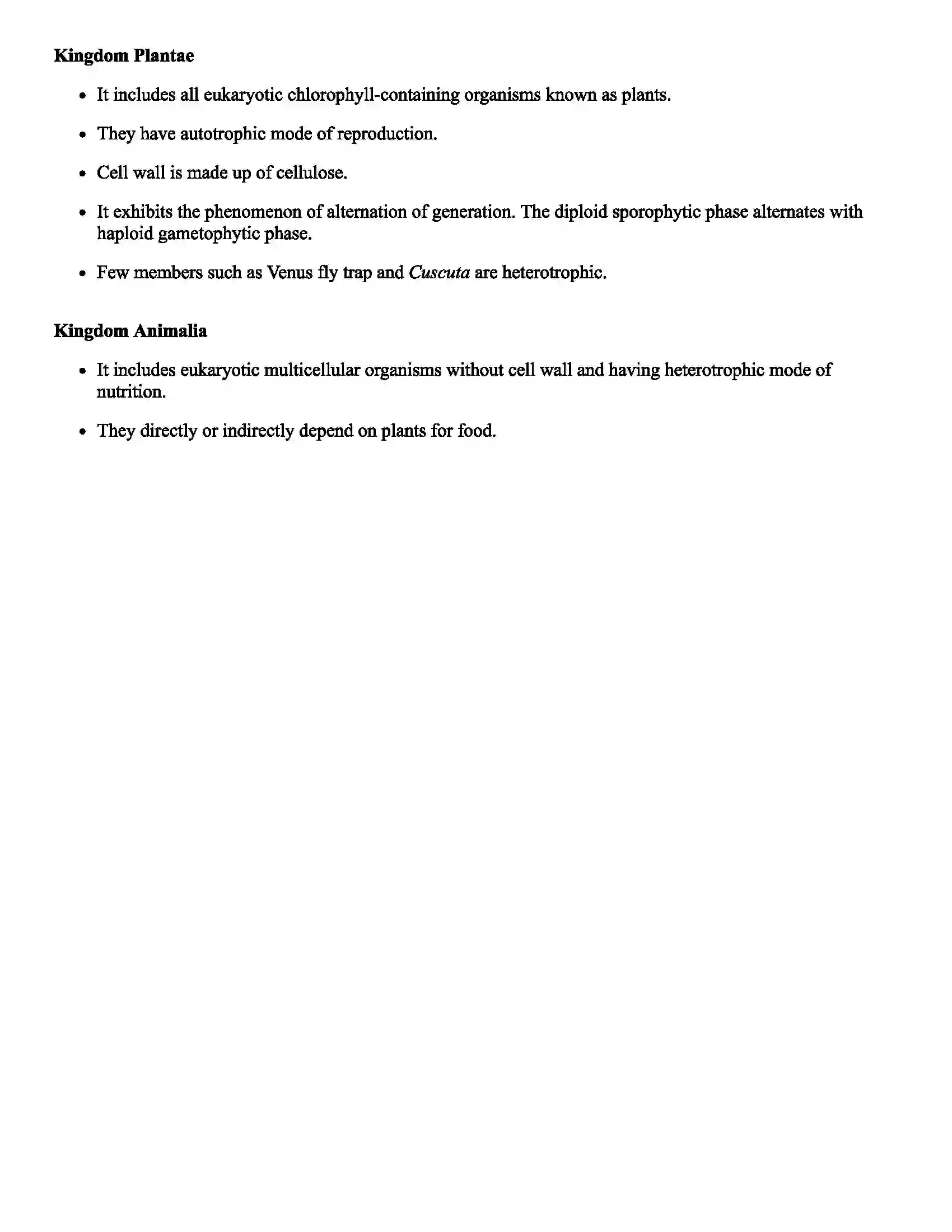 Maharashtra Board Class 11th Biology Diversity in Organisms Revision Note 7