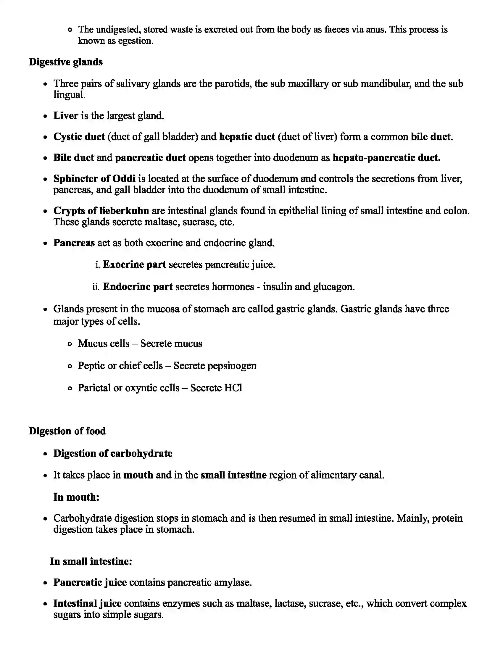 Maharashtra Board Class 11th Biology Human Nutrition Revision Note 2