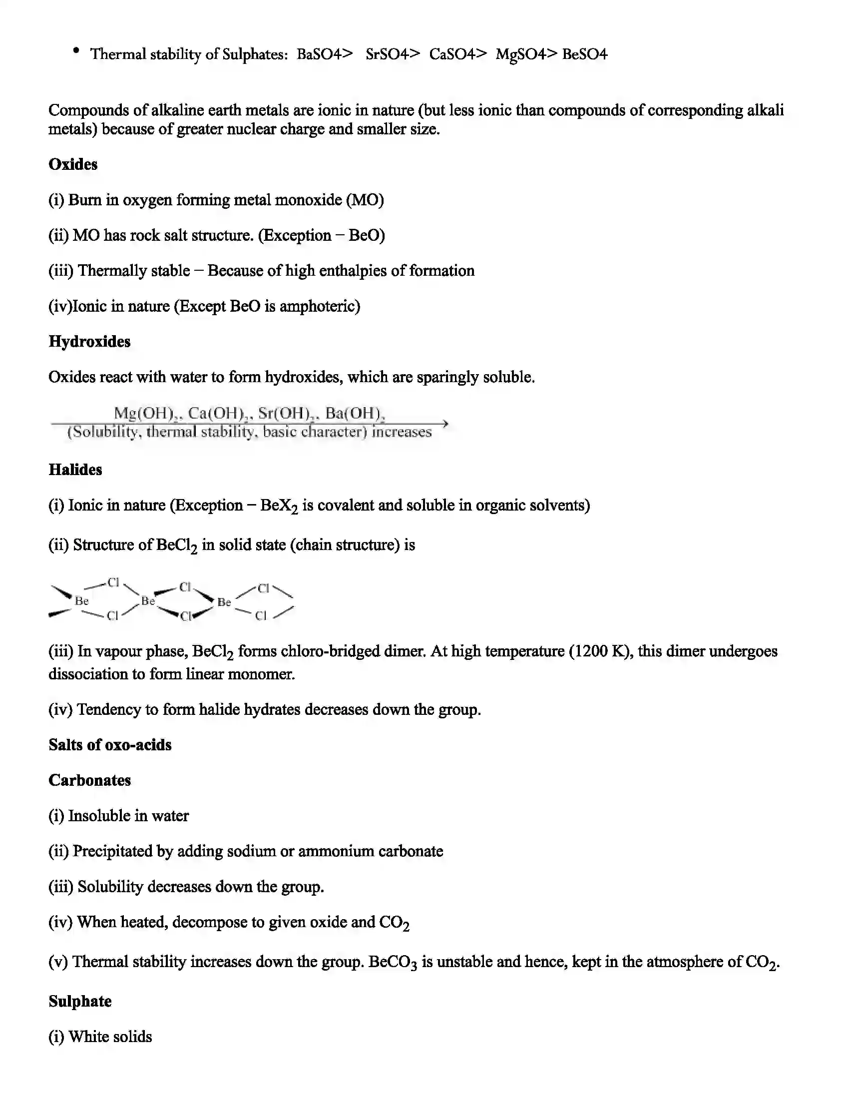 Maharashtra Board Class 11th Chemistry s-Block Elements Revision Note 4