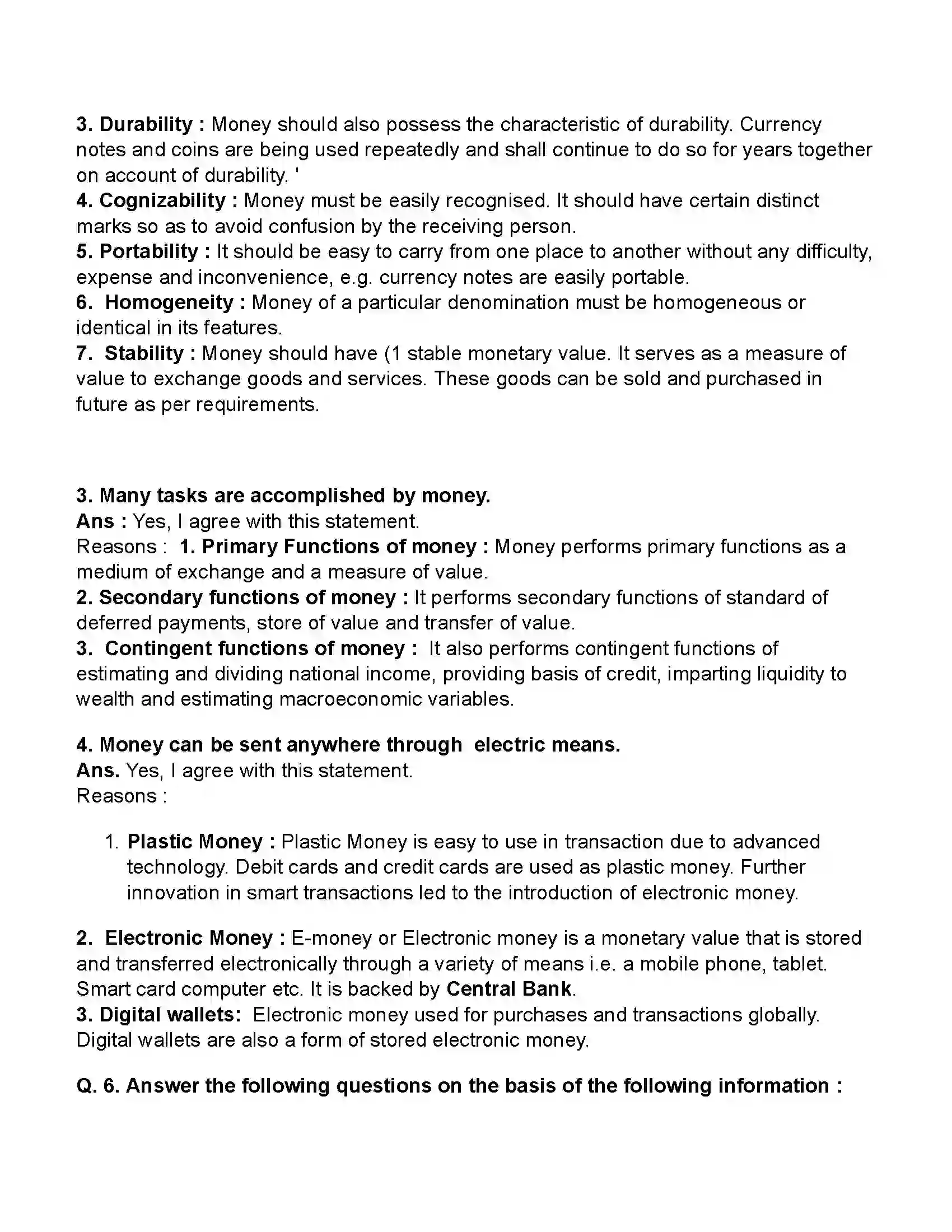 Maharashtra Board Class 11th Economics Money Revision Note 4