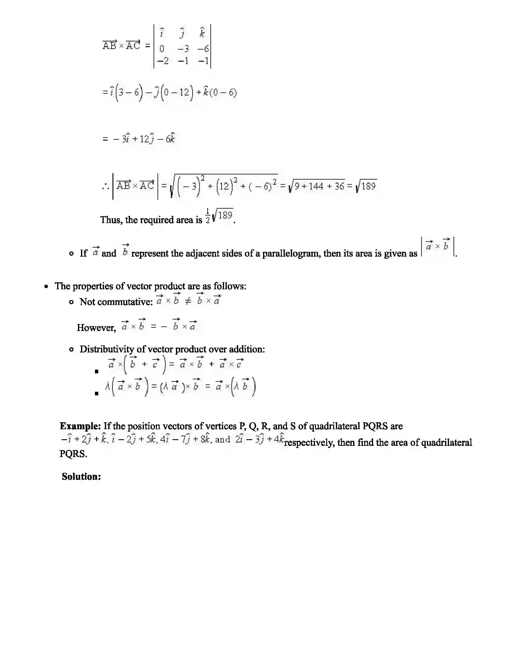 Maharashtra Board Class 11th Mathematics Part - I Vectors Revision Note 9