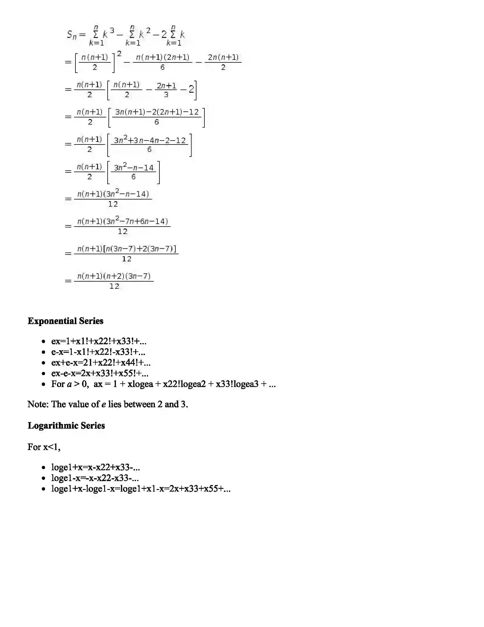 Maharashtra Board Class 11th Mathematics Part - II Sequence and Series Revision Note 8