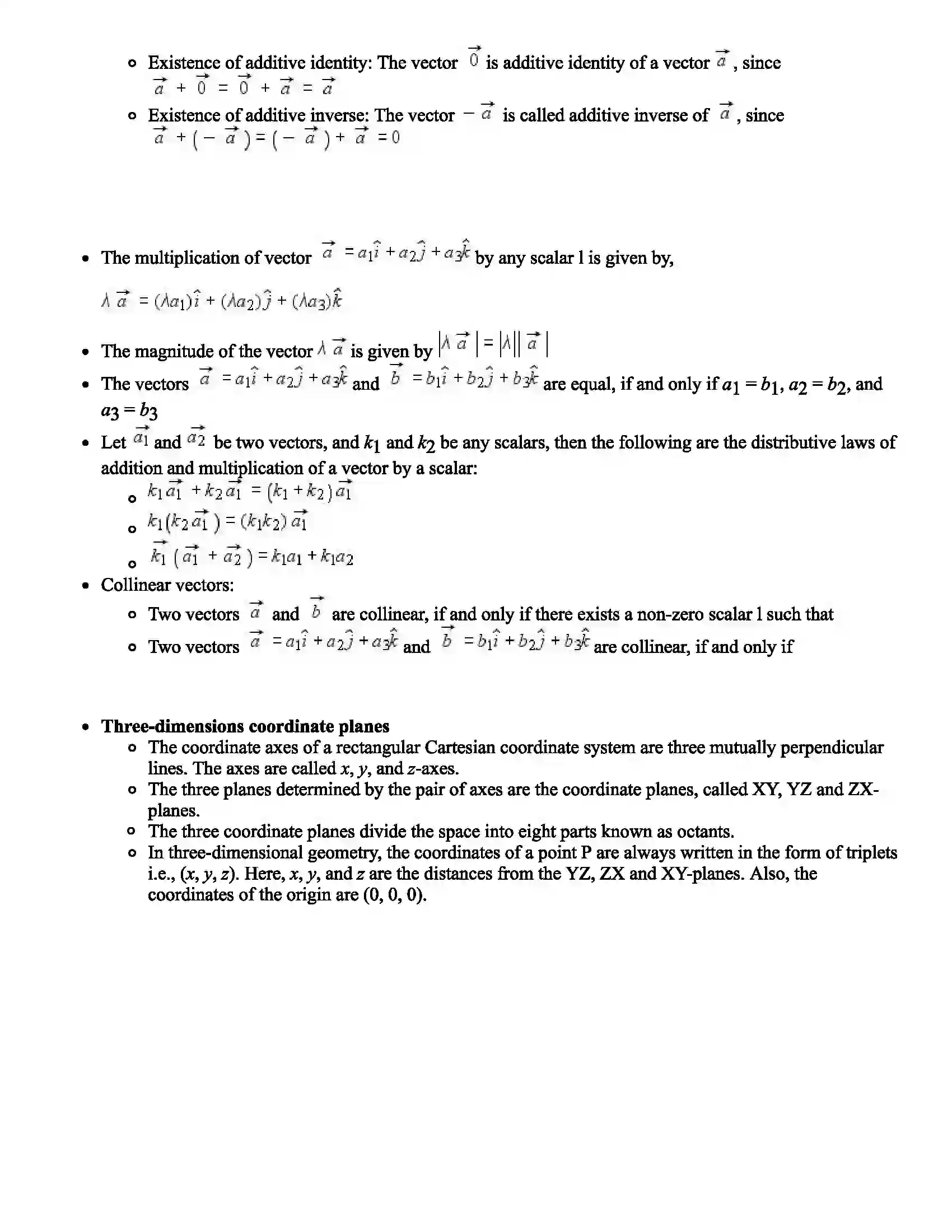 Maharashtra Board Class 11th Mathematics Vectors Revision Note 3