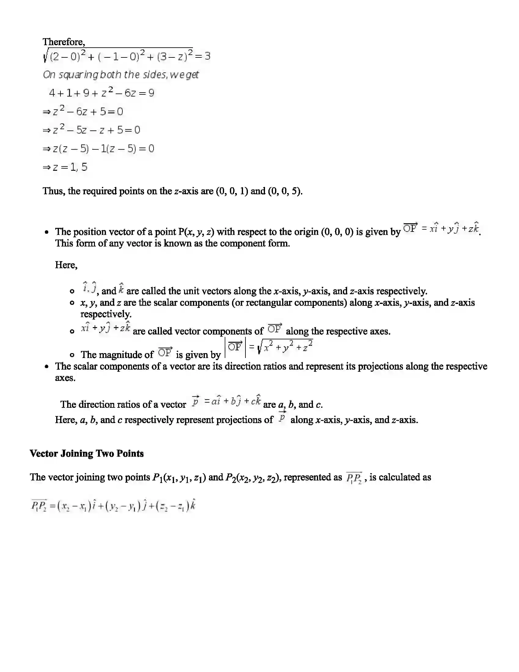 Maharashtra Board Class 11th Mathematics Vectors Revision Note 5