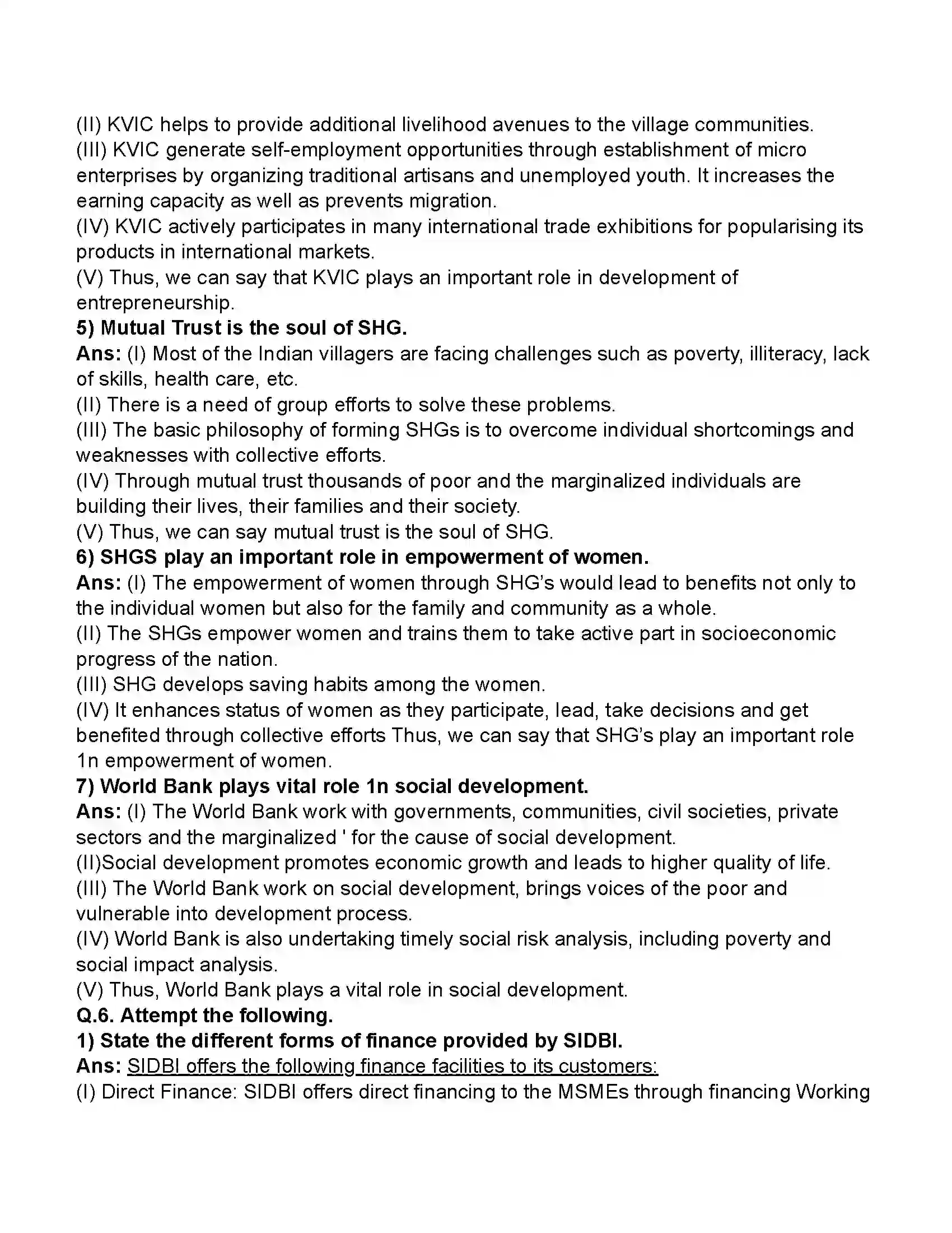 Maharashtra Board Class 11th Organisation of Commerce & Management Institutes Supporting Business Revision Note 10