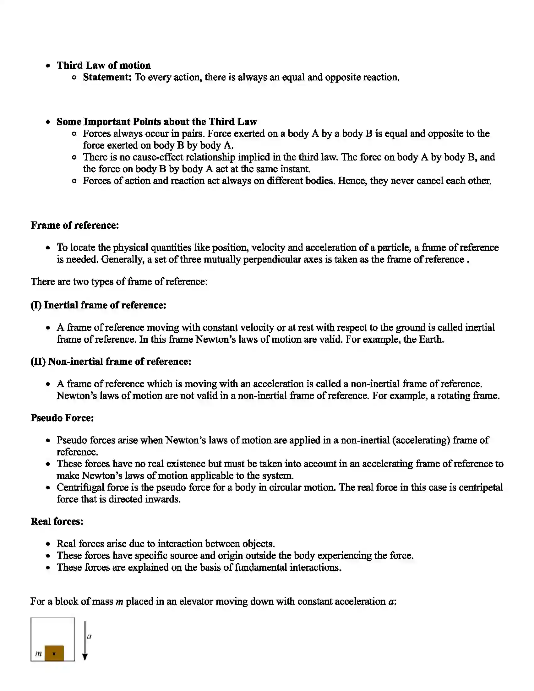 Maharashtra Board Class 11th Physics Force Revision Note 2