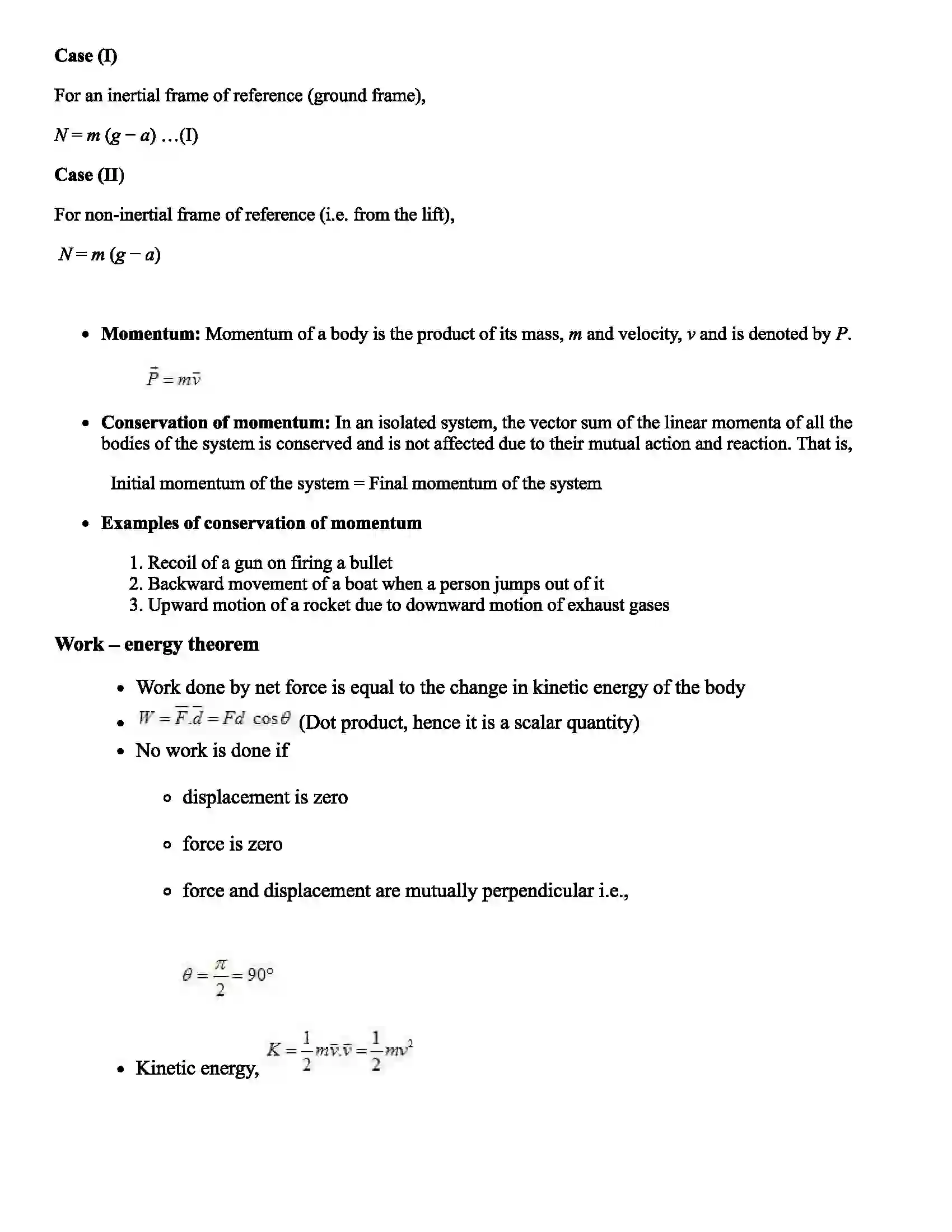Maharashtra Board Class 11th Physics Force Revision Note 3